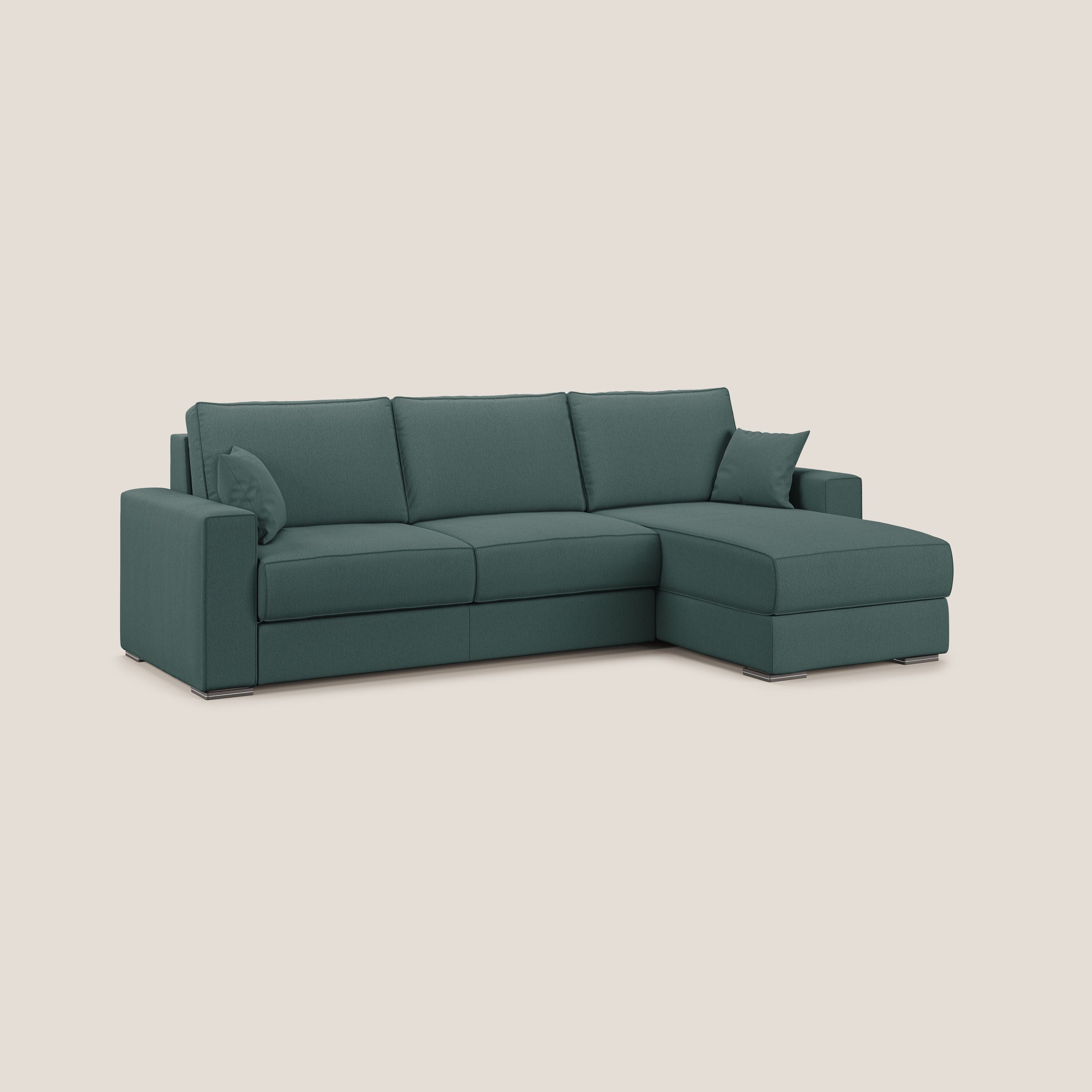 Dream Canapé convertible d'angle en tissu détachable T05 vert - Image 4