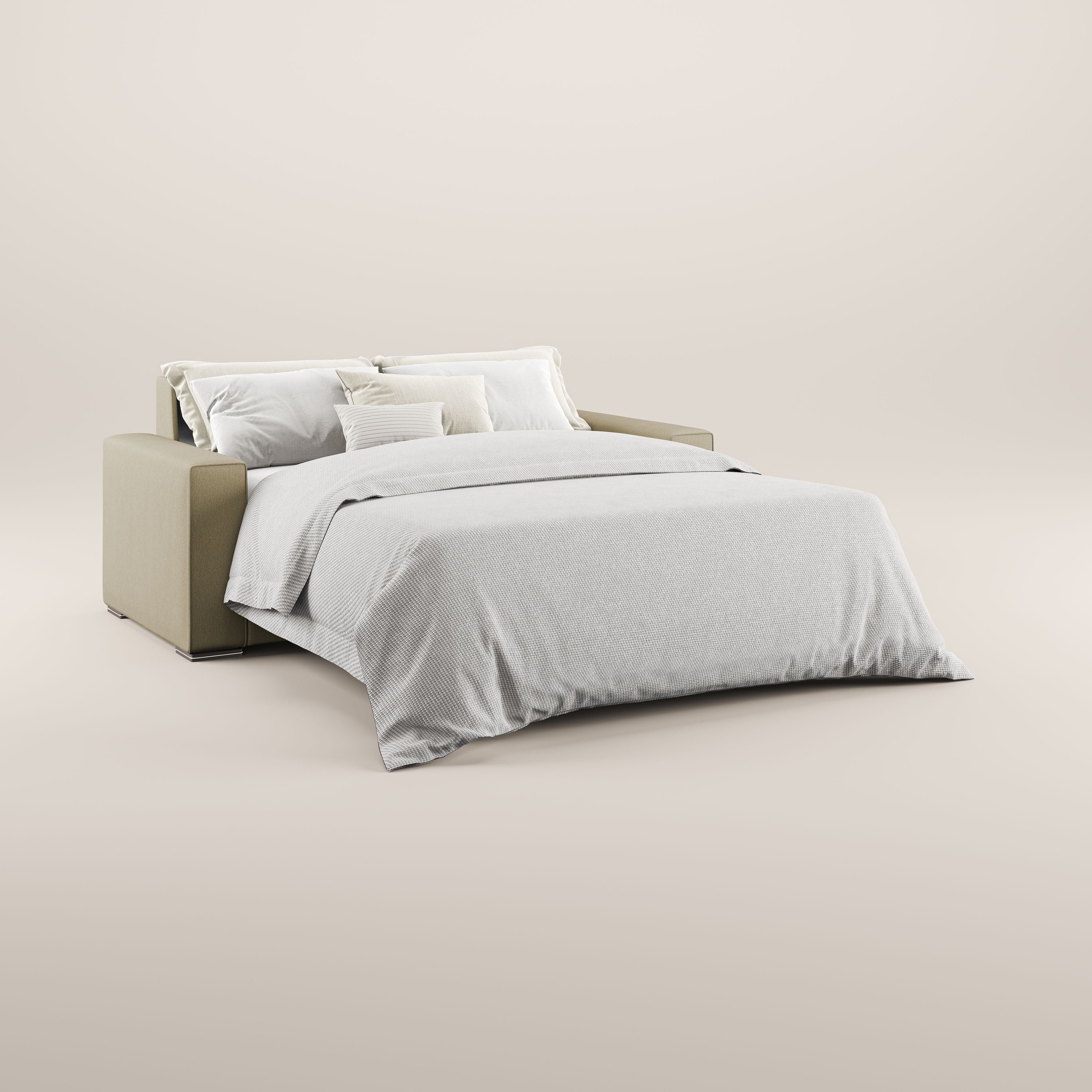 Dream canapé-lit convertible avec coussins doux en tissu détachable T05 camel - Image 2