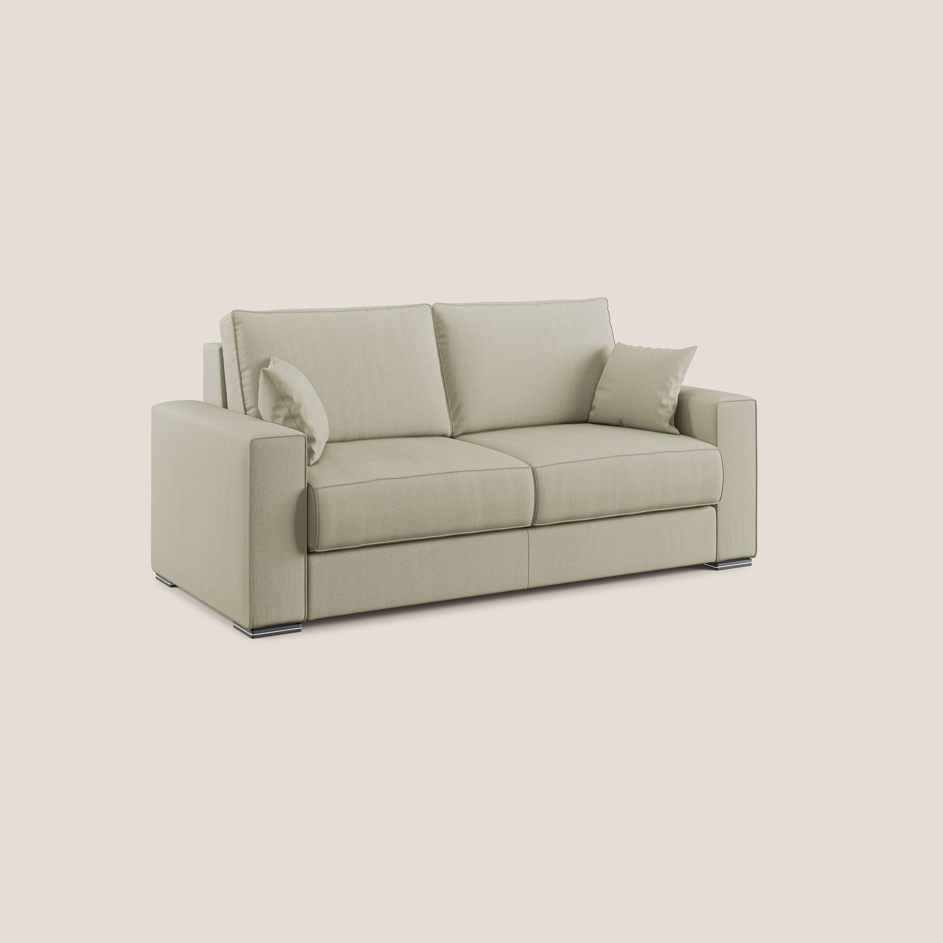 Dream canapé-lit convertible avec coussins doux en tissu détachable T05 crème - Image 3