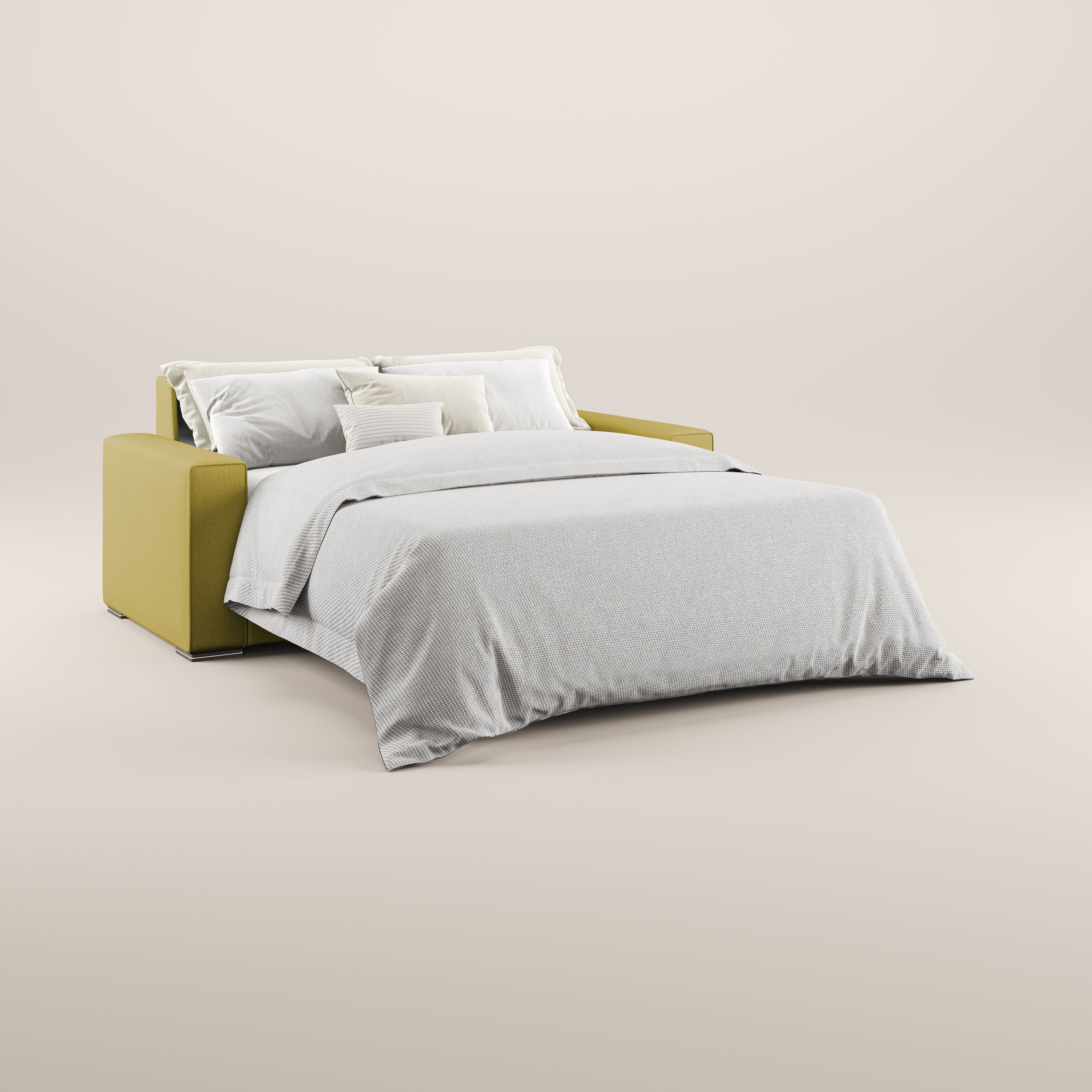 Dream canapé-lit convertible avec coussins doux en tissu détachable T05 jaune - Image 2