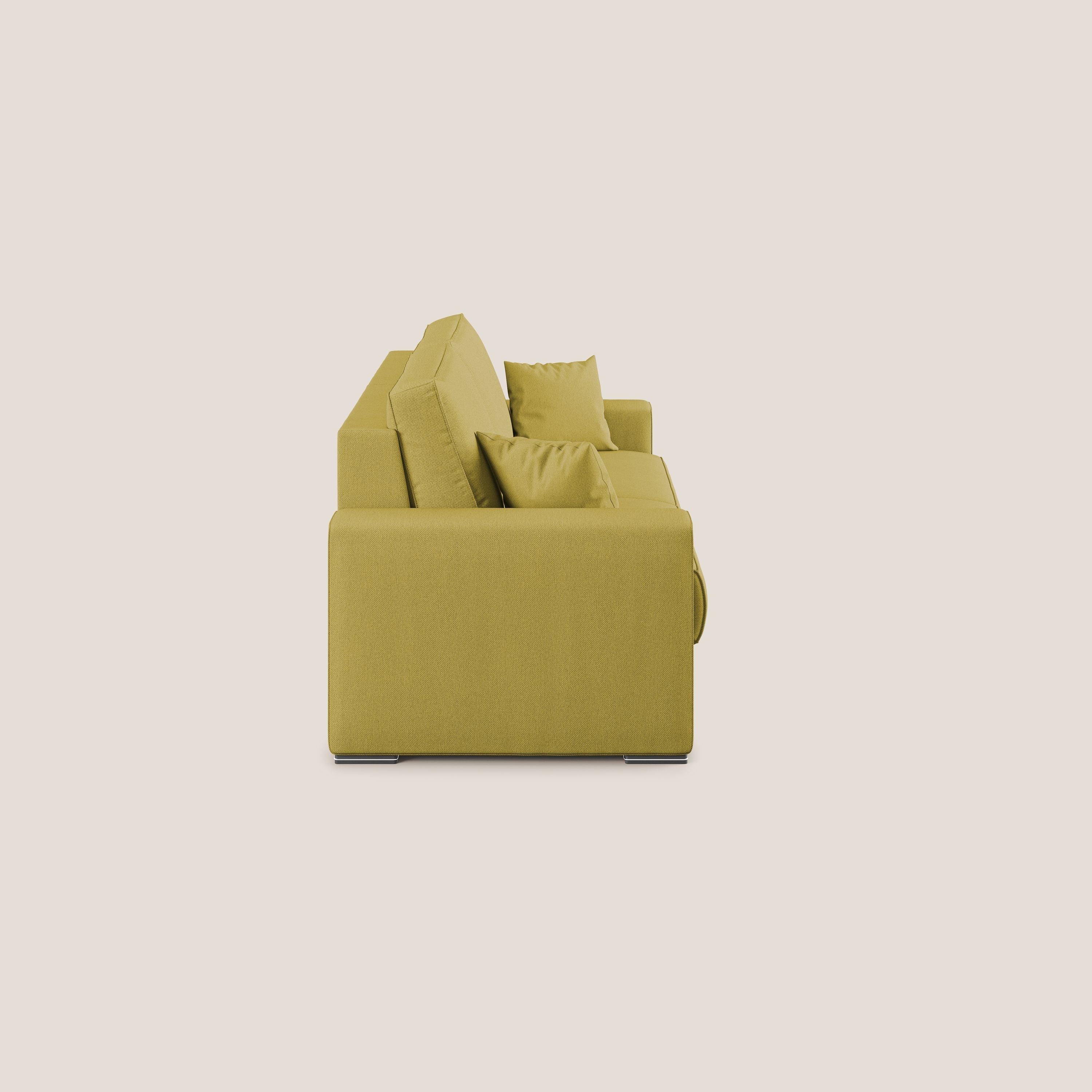 Dream canapé-lit convertible avec coussins doux en tissu détachable T05 jaune - Image 4