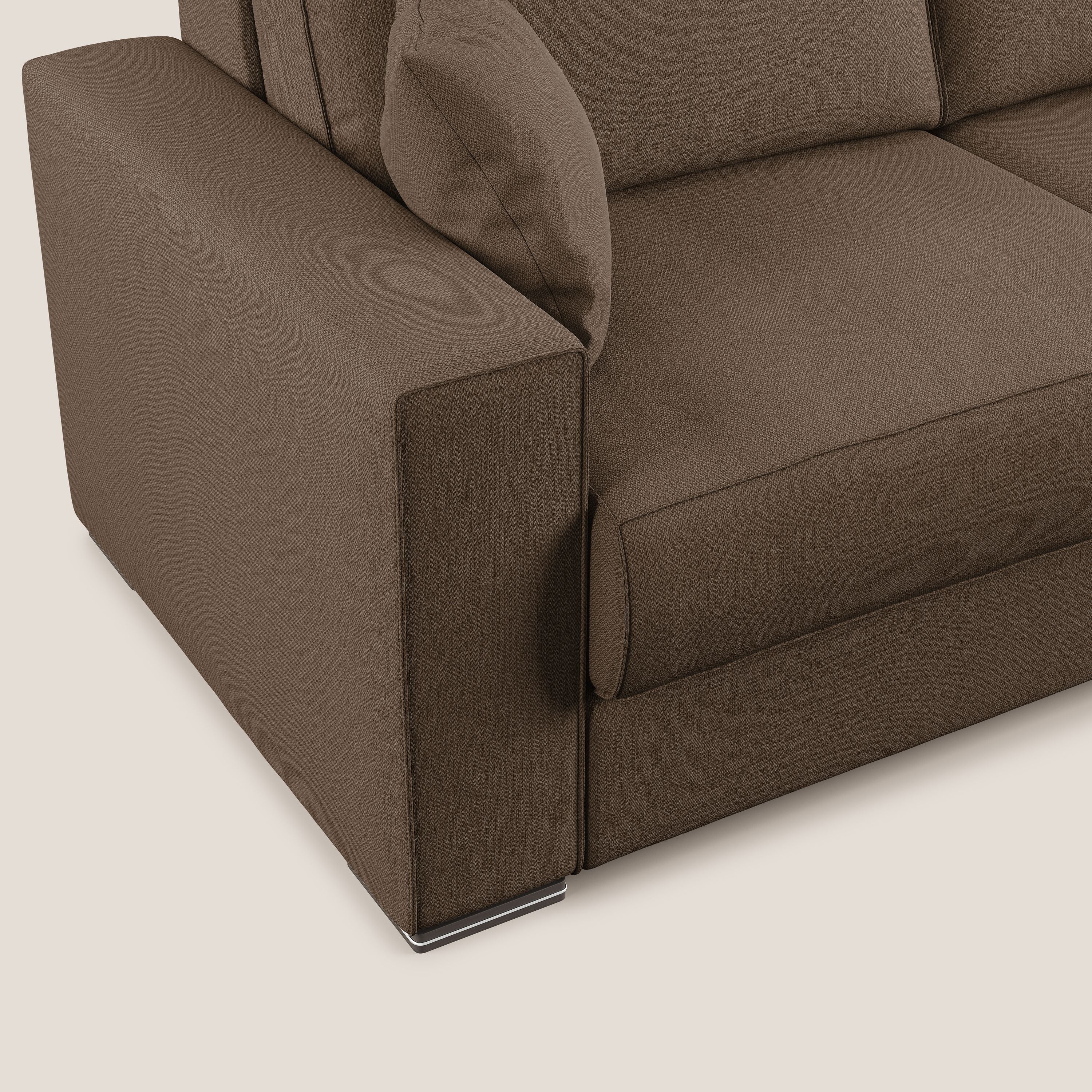 Dream canapé-lit convertible avec coussins doux en tissu détachable T05 marron - Image 6