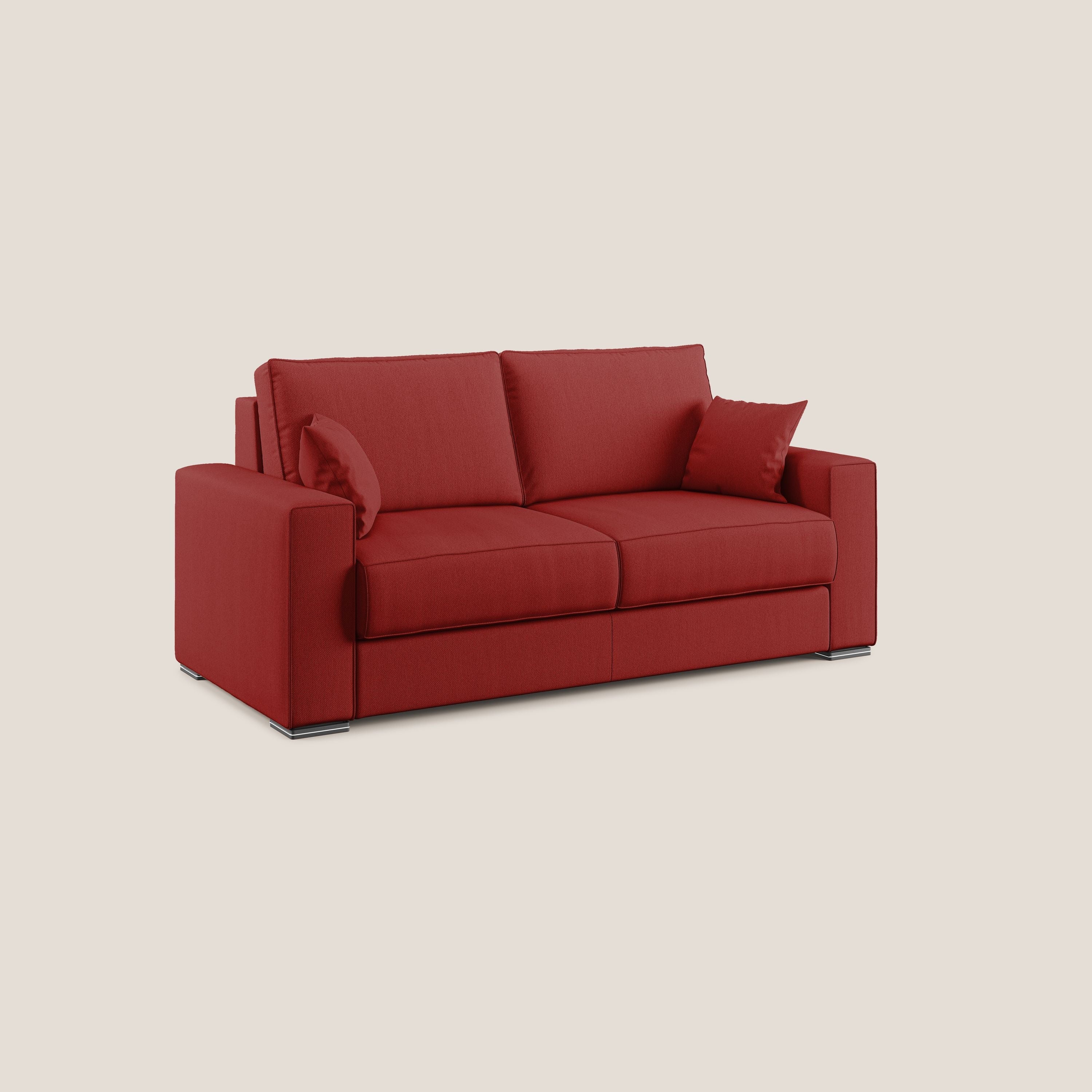 Dream canapé-lit convertible avec coussins doux en tissu détachable T05 rouge - Image 3