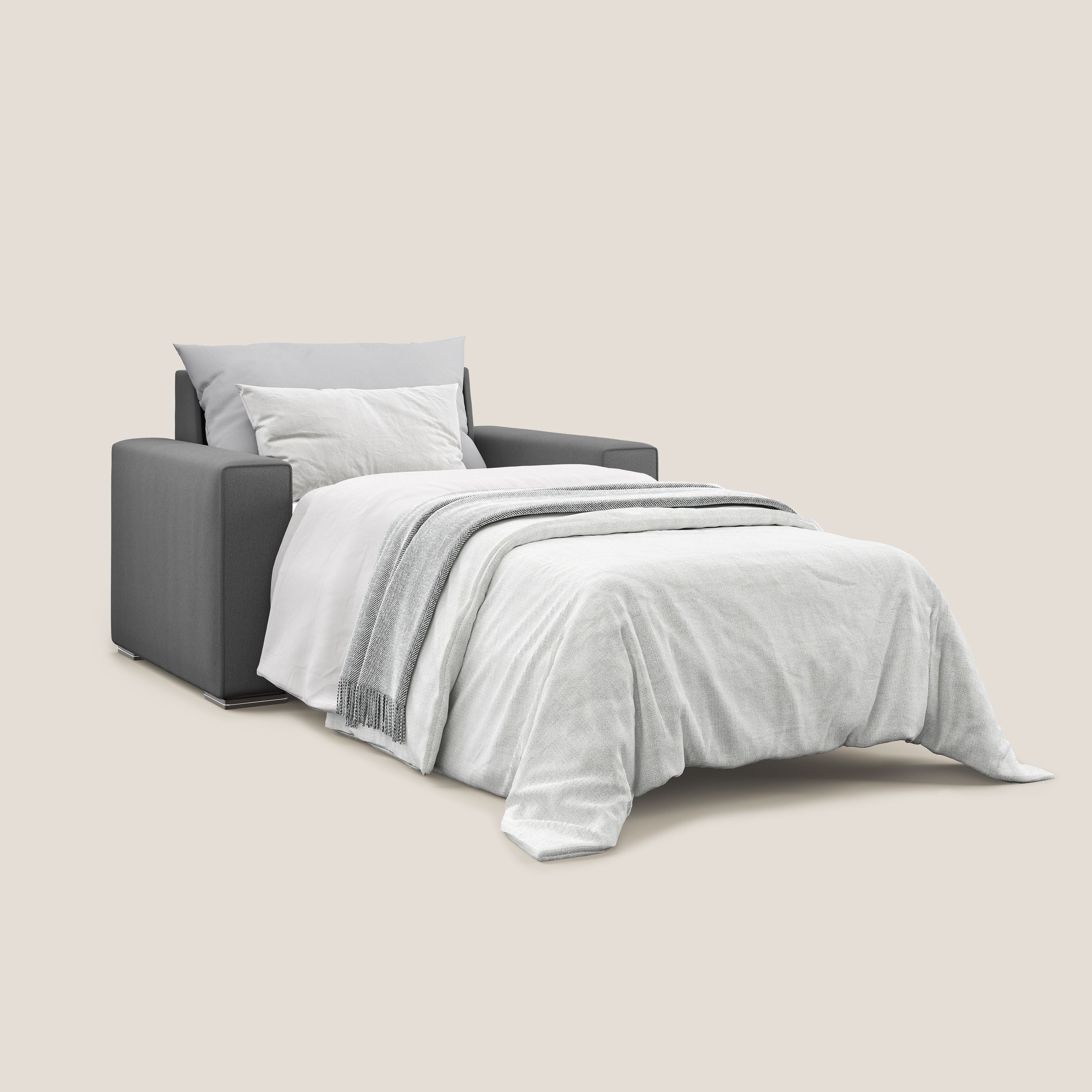Dream fauteuil convertible en tissu détachable T05 anthracite - Image 2