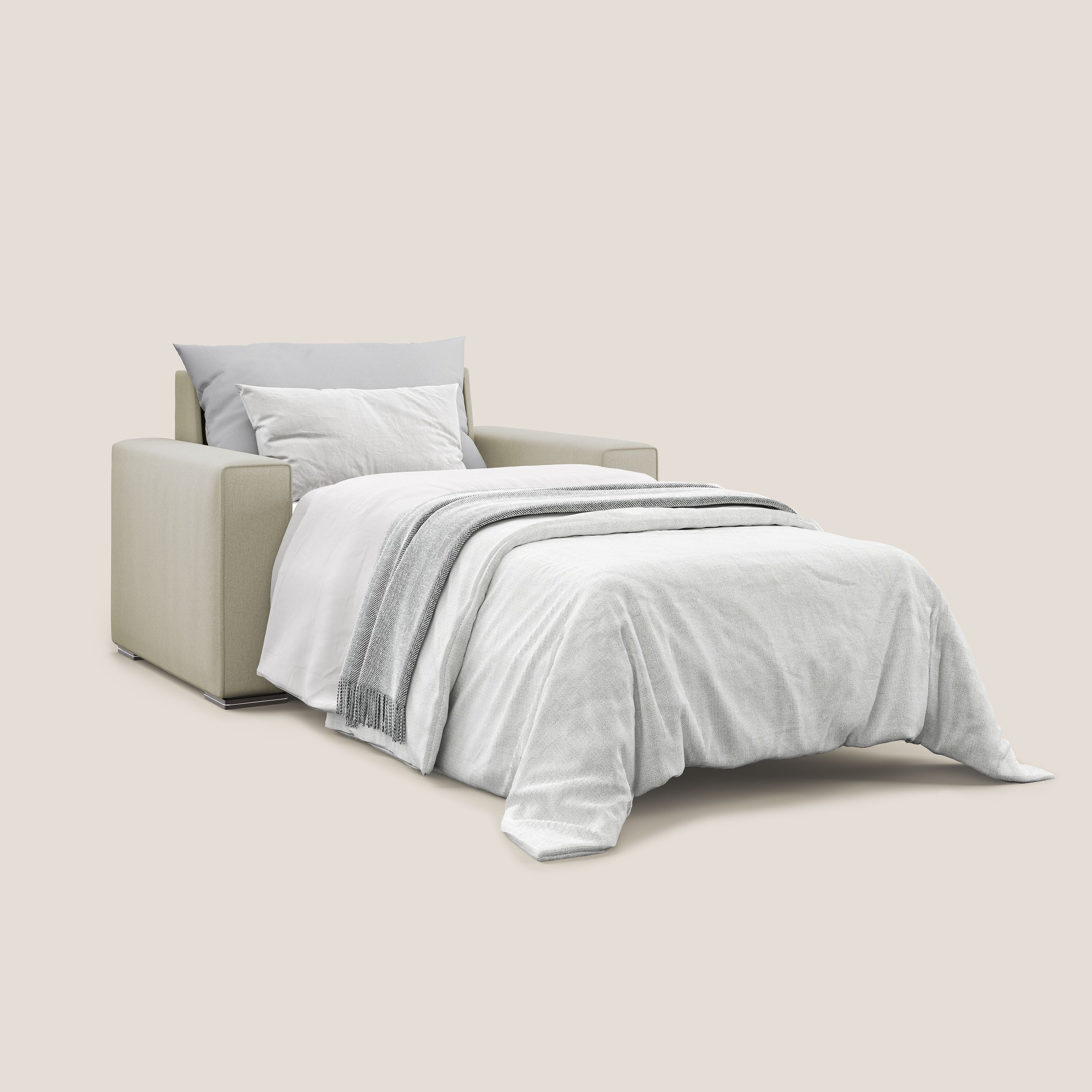 Dream fauteuil convertible en tissu détachable T05 crème - Image 2
