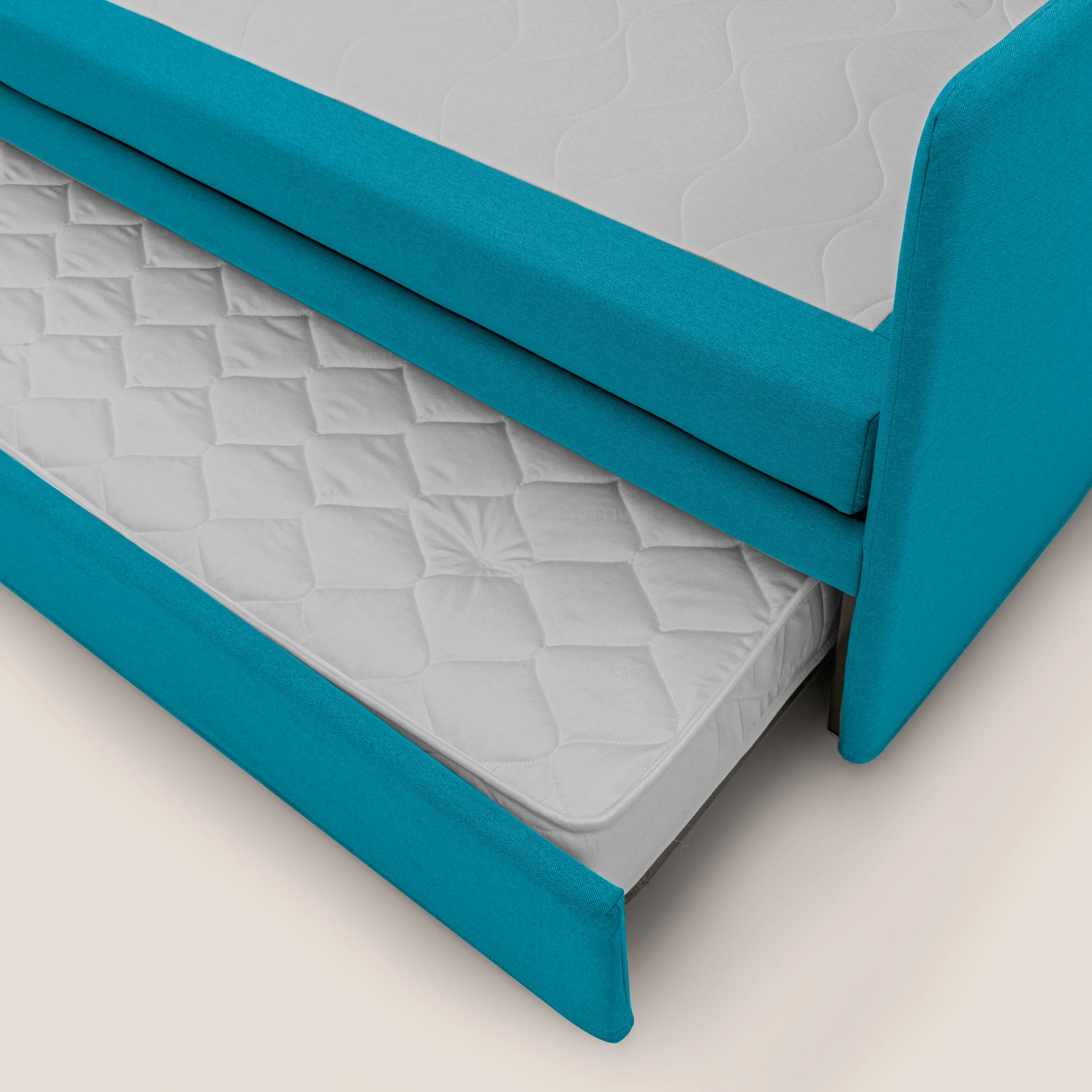 Durini Canapé duplex avec lits jumeaux et tissu effet coton imperméable T13 azur - Image 6