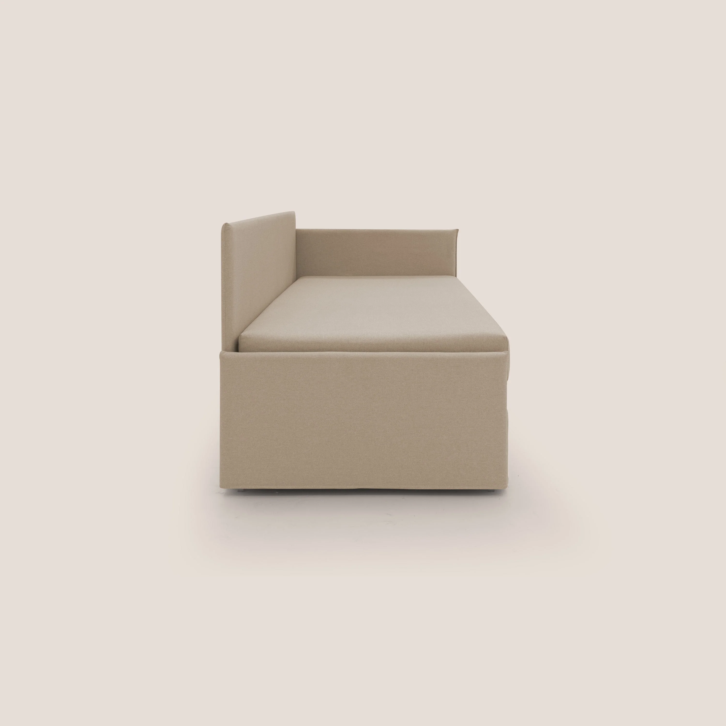 Durini Canapé duplex avec lits jumeaux et tissu effet coton imperméable T13 beige - Image 5