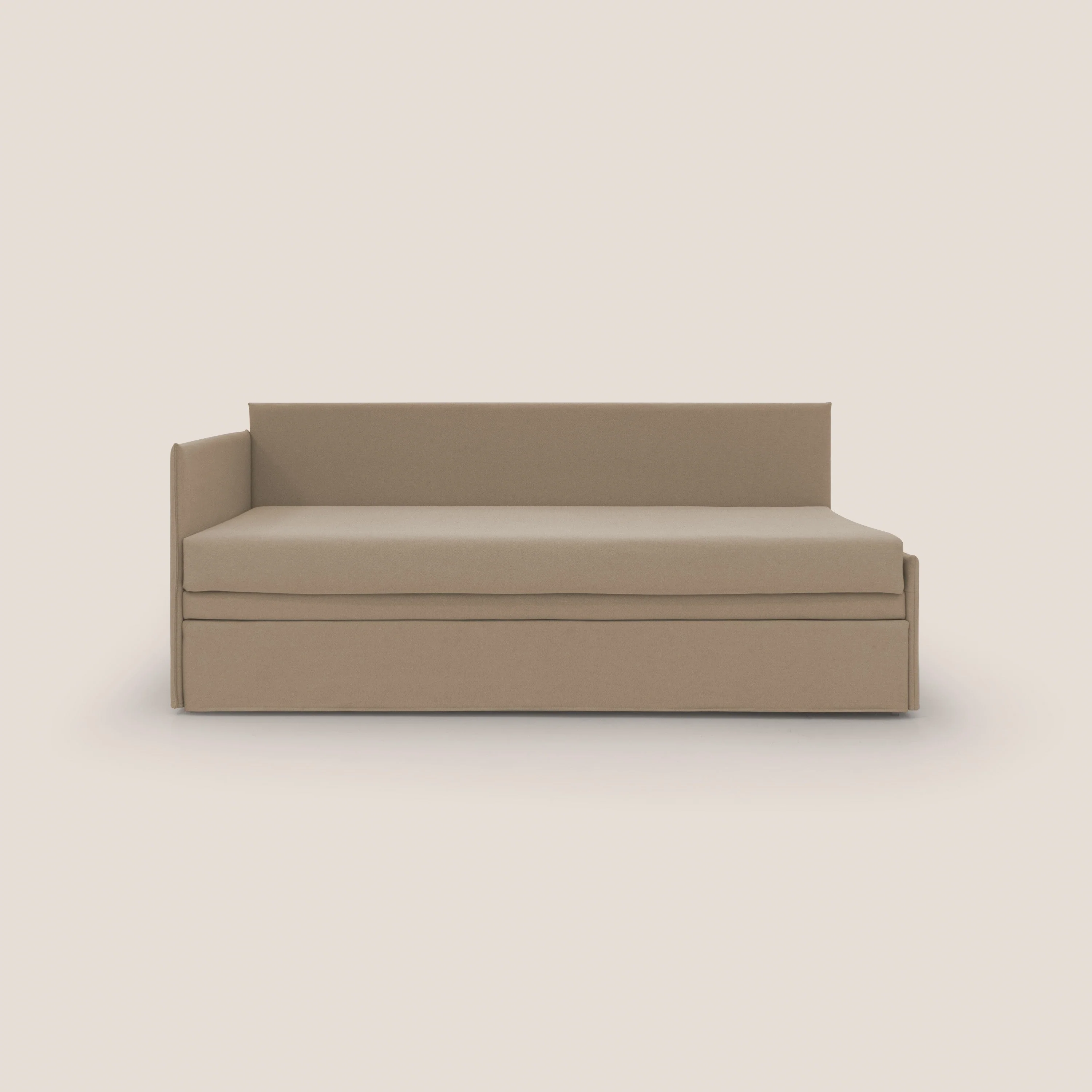 Durini Canapé duplex avec lits jumeaux et tissu effet coton imperméable T13 beige - Image 8