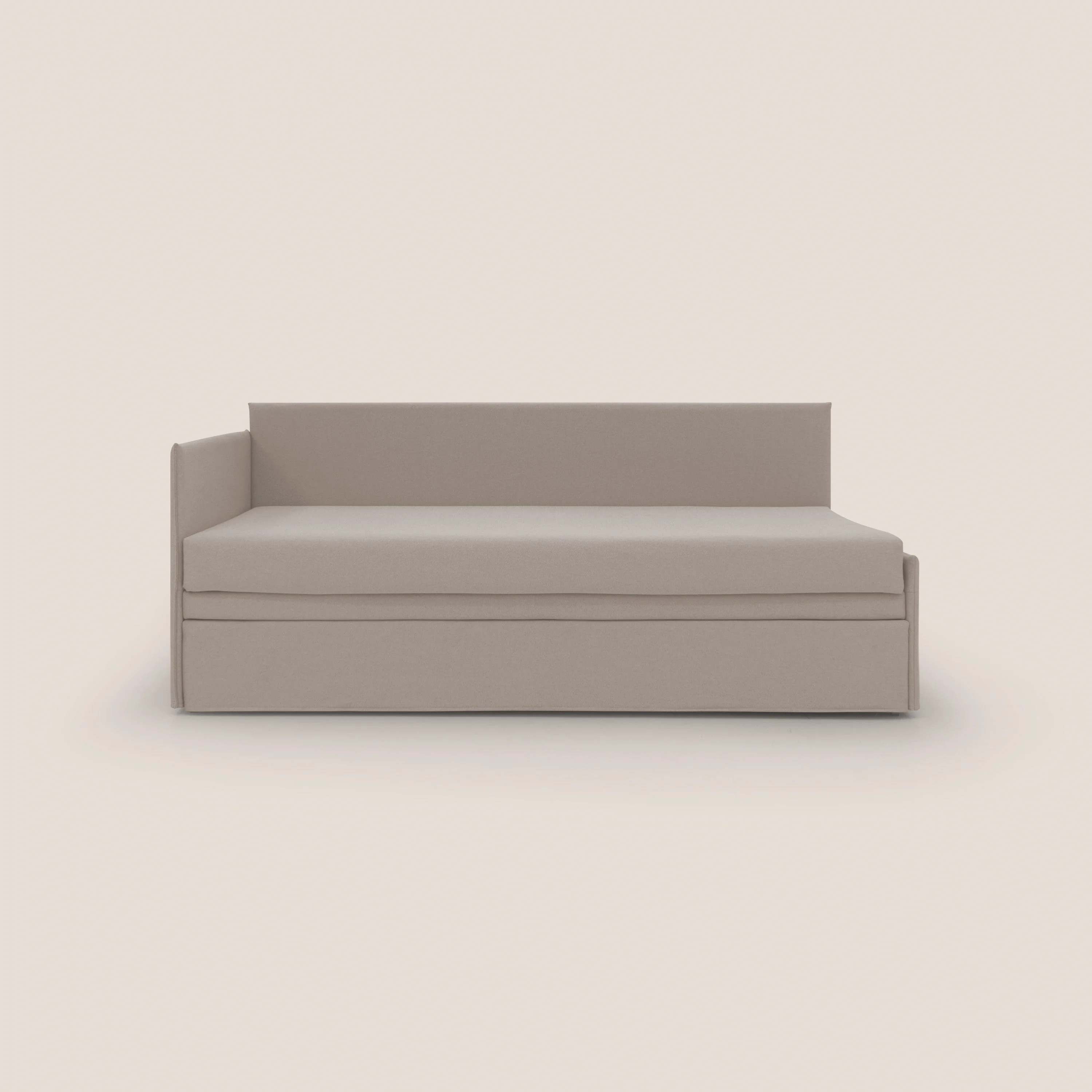 Durini Canapé duplex avec lits jumeaux et tissu effet coton imperméable T13 crème - Image 8