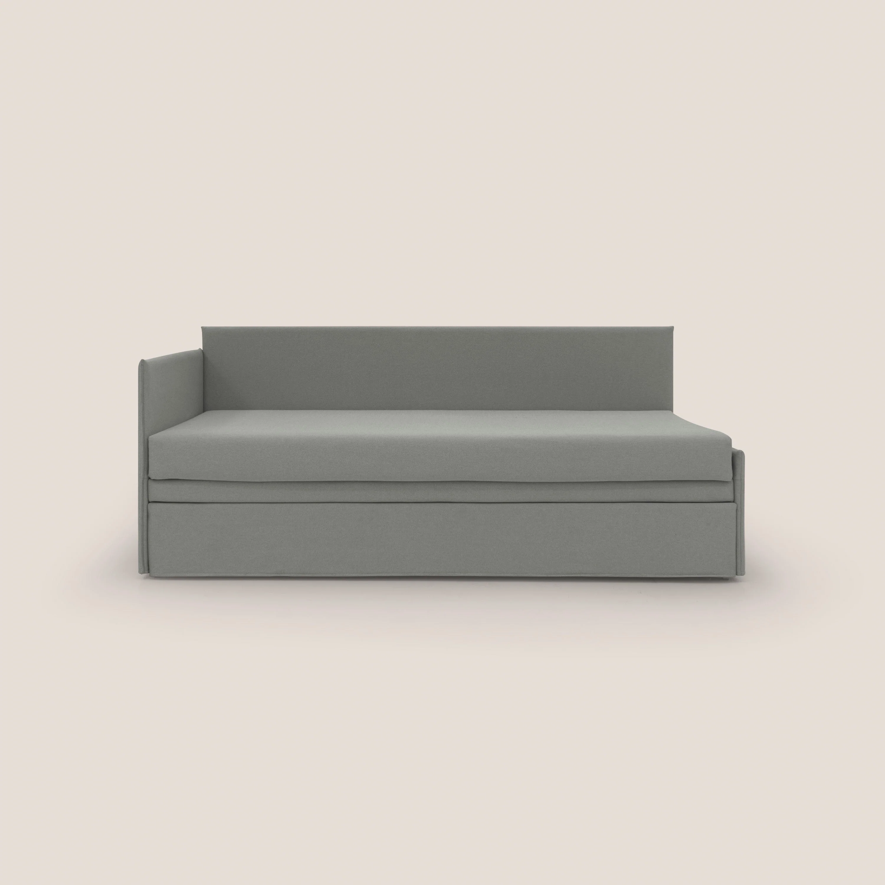 Durini Canapé duplex avec lits jumeaux et tissu effet coton imperméable T13 gris - Image 8