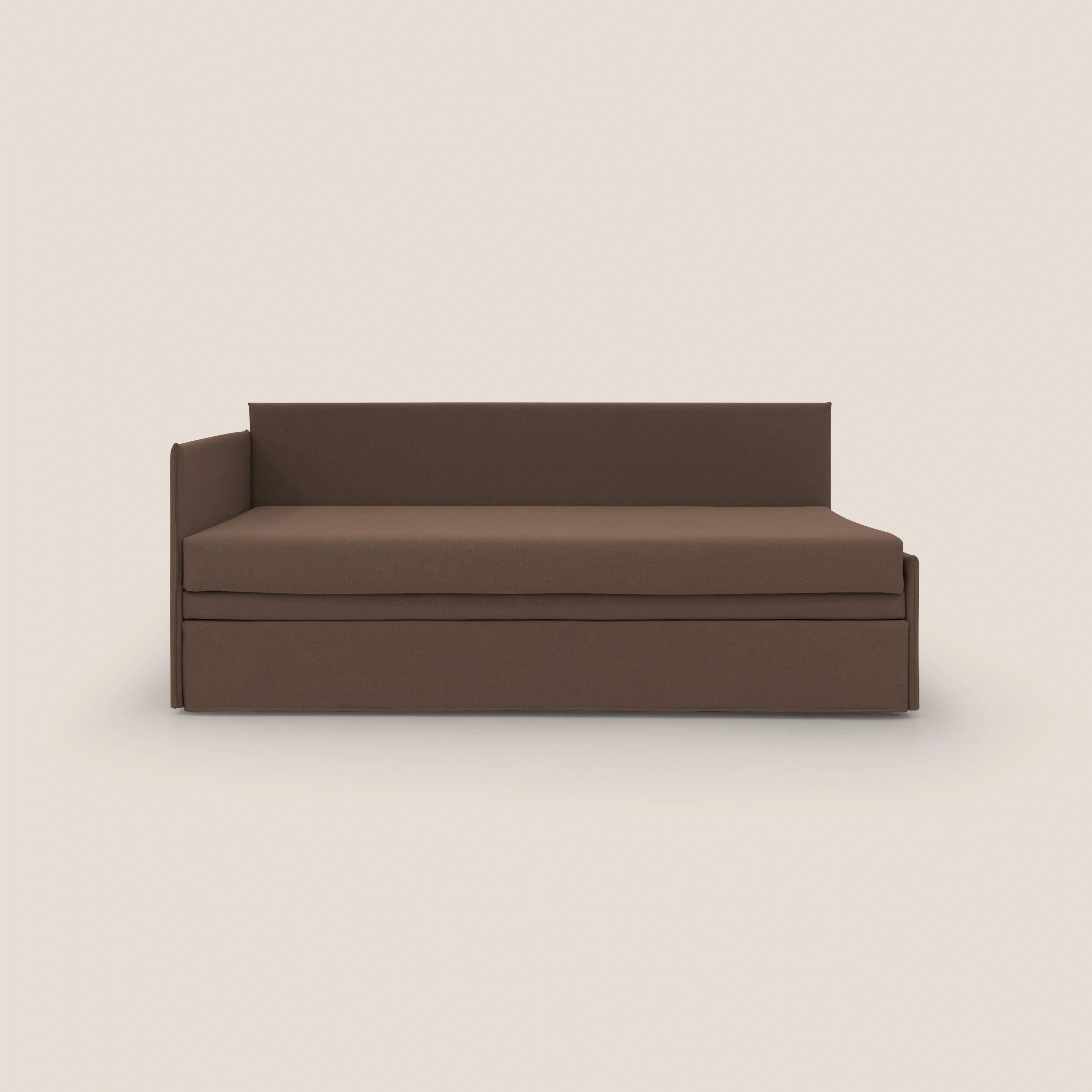 Durini Canapé duplex avec lits jumeaux et tissu effet coton imperméable T13 marron - Image 8