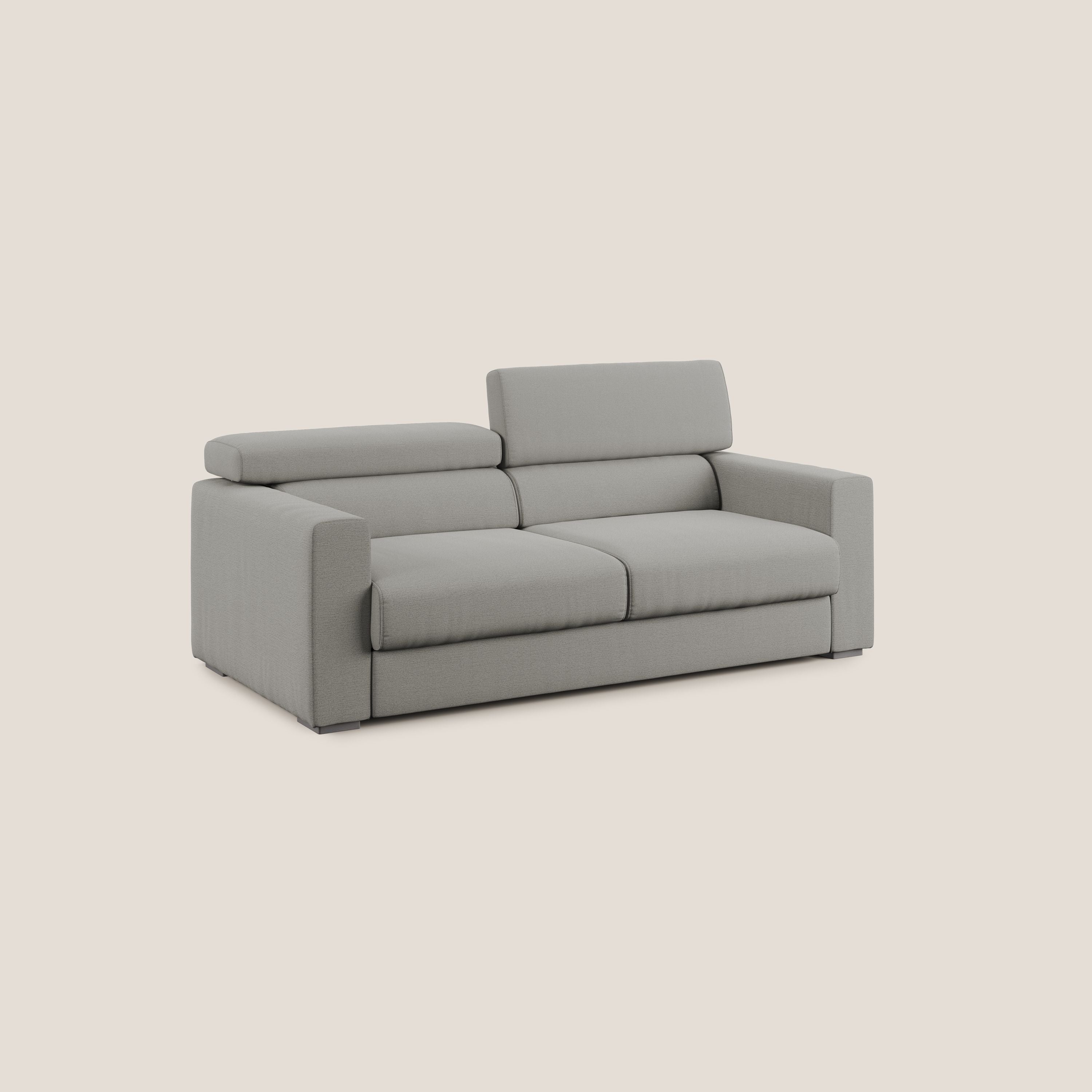 Dylan canapé avec pouf extractible en tissu flamme effet coton impermeabile T19 beige - Image 5