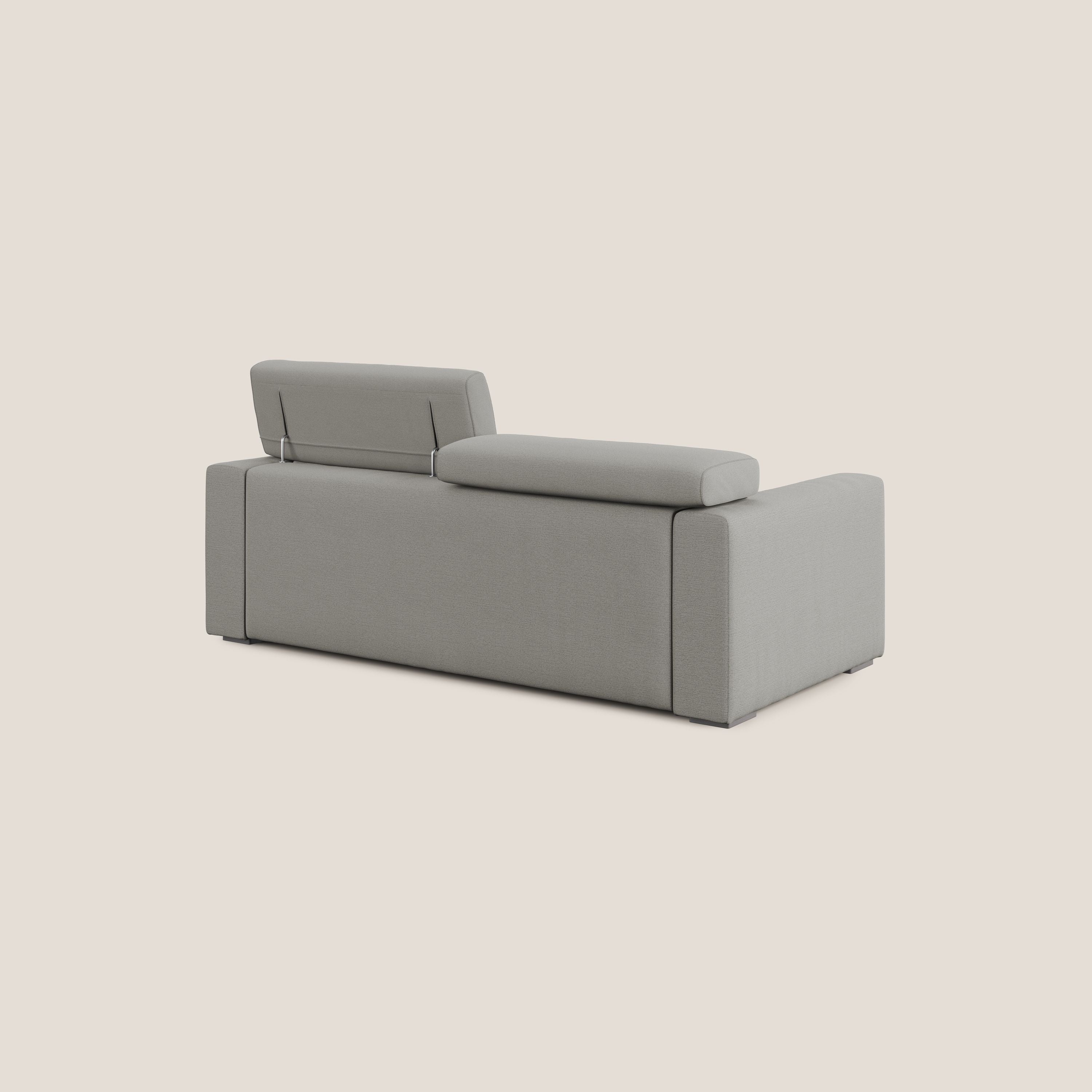Dylan canapé avec pouf extractible en tissu flamme effet coton impermeabile T19 beige - Image 7