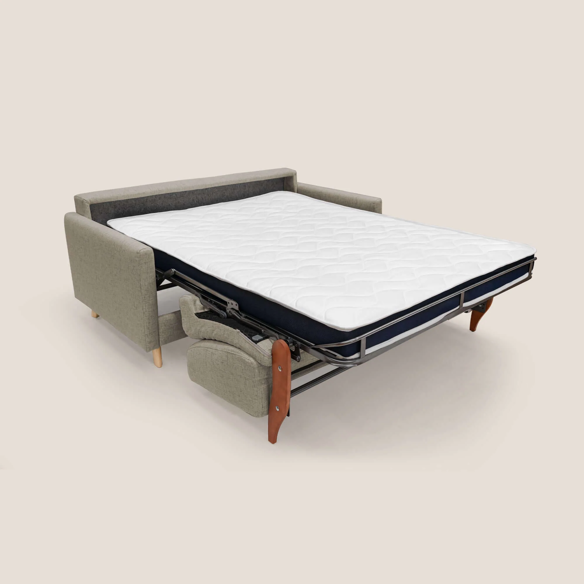 Edgar canapé convertible 200 cm (mat. 160x197) en tissu FELIS imperméable T03 marron - Image 10