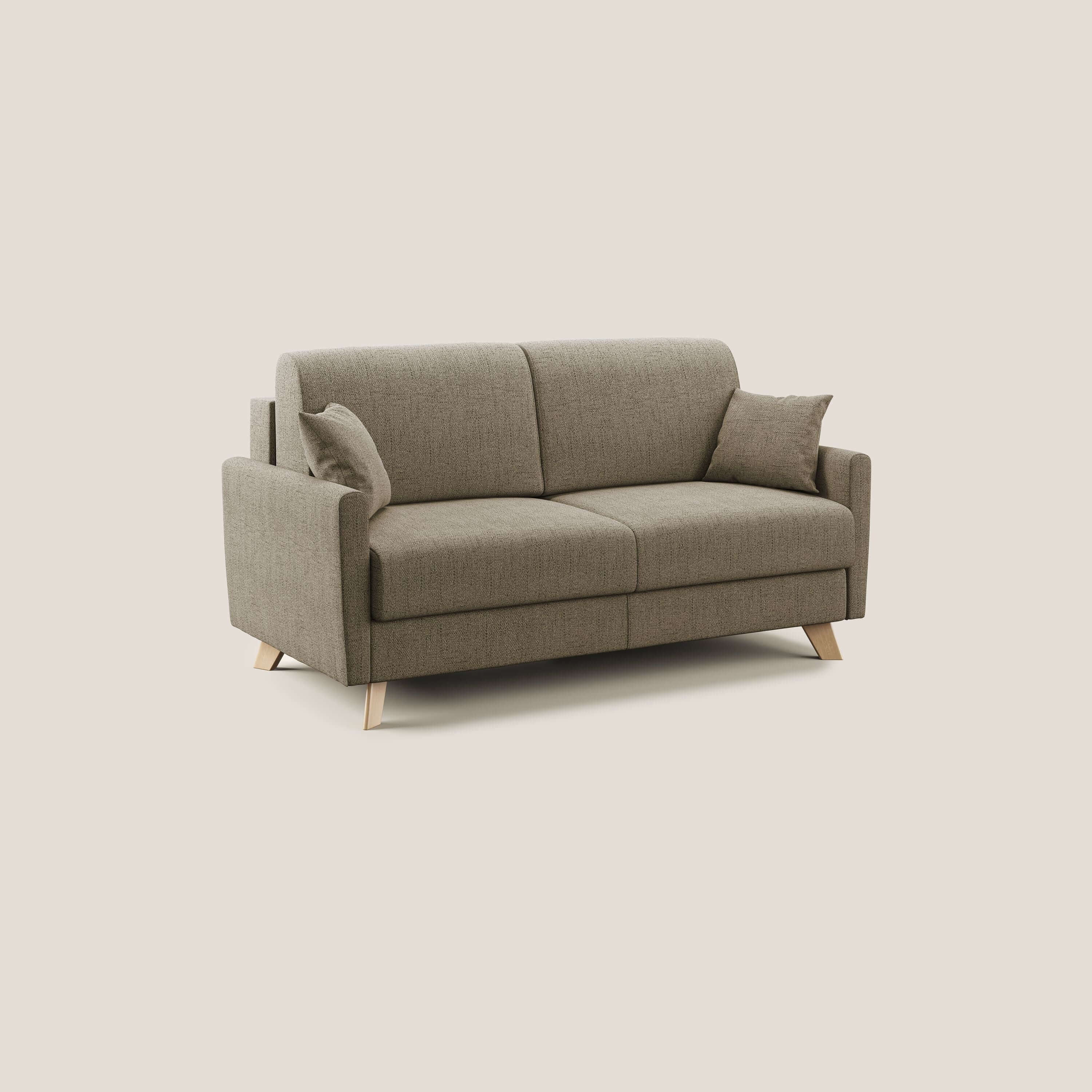 Edgar canapé convertible 200 cm (mat. 160x197) en tissu FELIS imperméable T03 marron - Image 3
