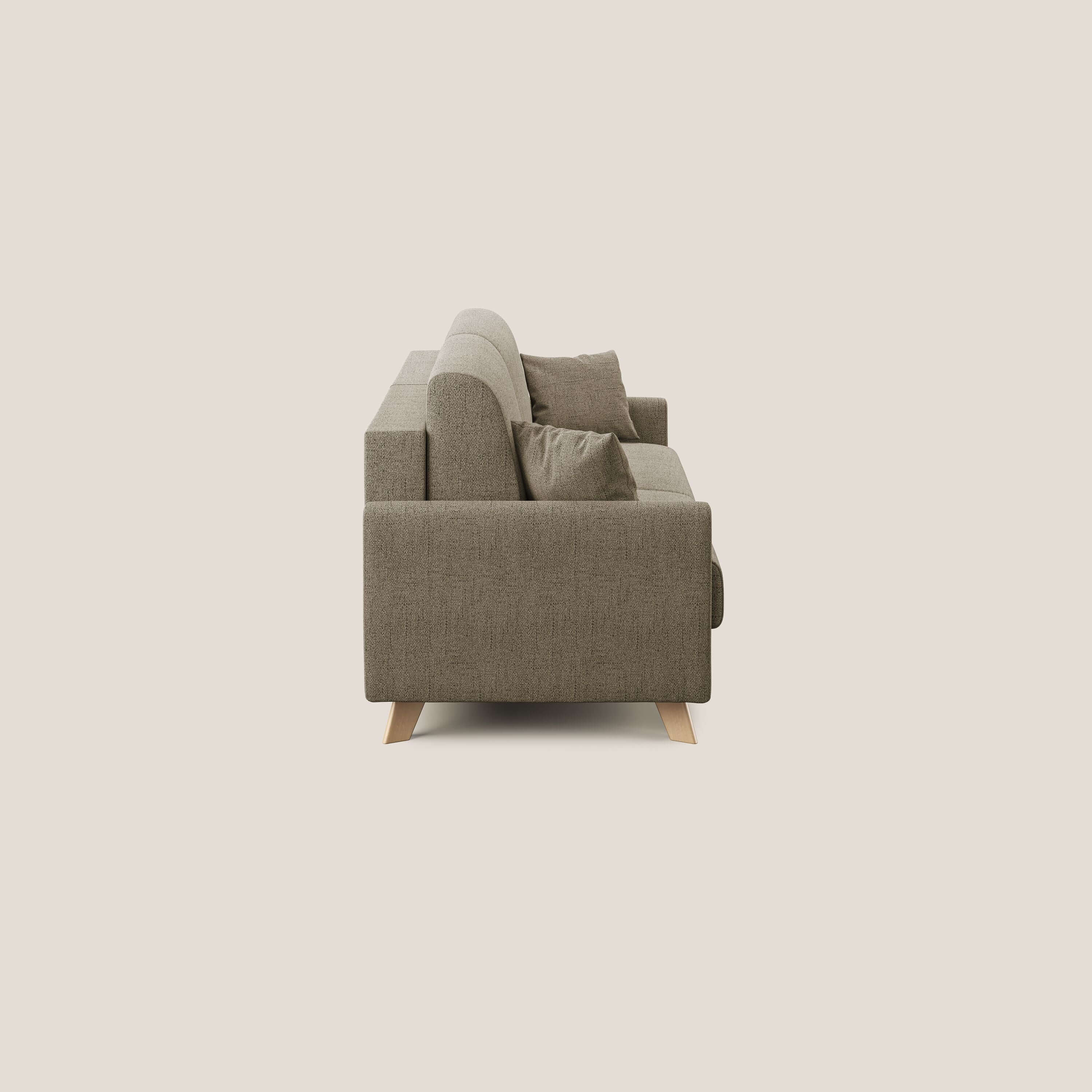 Edgar canapé convertible 200 cm (mat. 160x197) en tissu FELIS imperméable T03 marron - Image 4