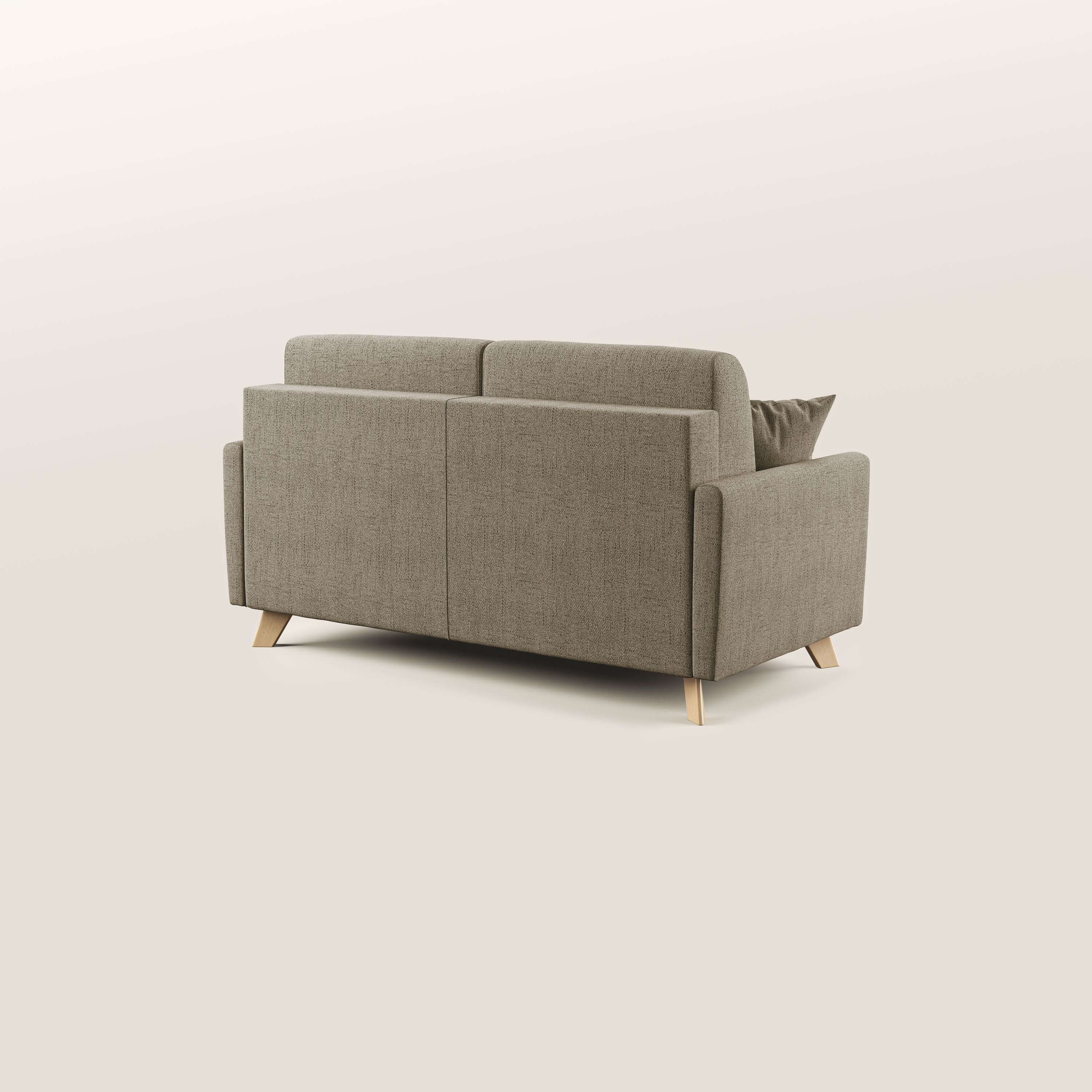 Edgar canapé convertible 200 cm (mat. 160x197) en tissu FELIS imperméable T03 marron - Image 5