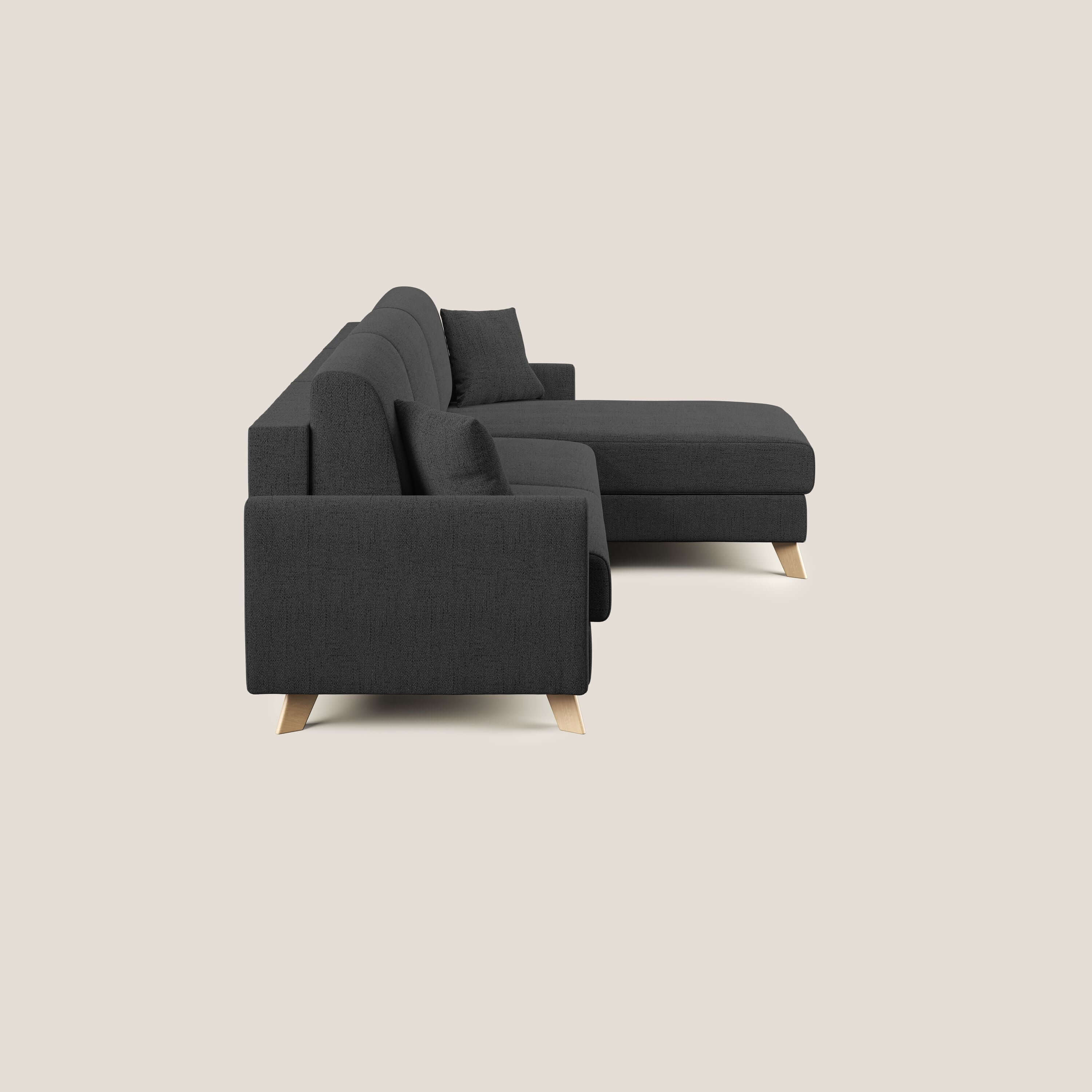 Edgar canapé d'angle convertible en tissu FELIS imperméable T03 anthracite - Image 3