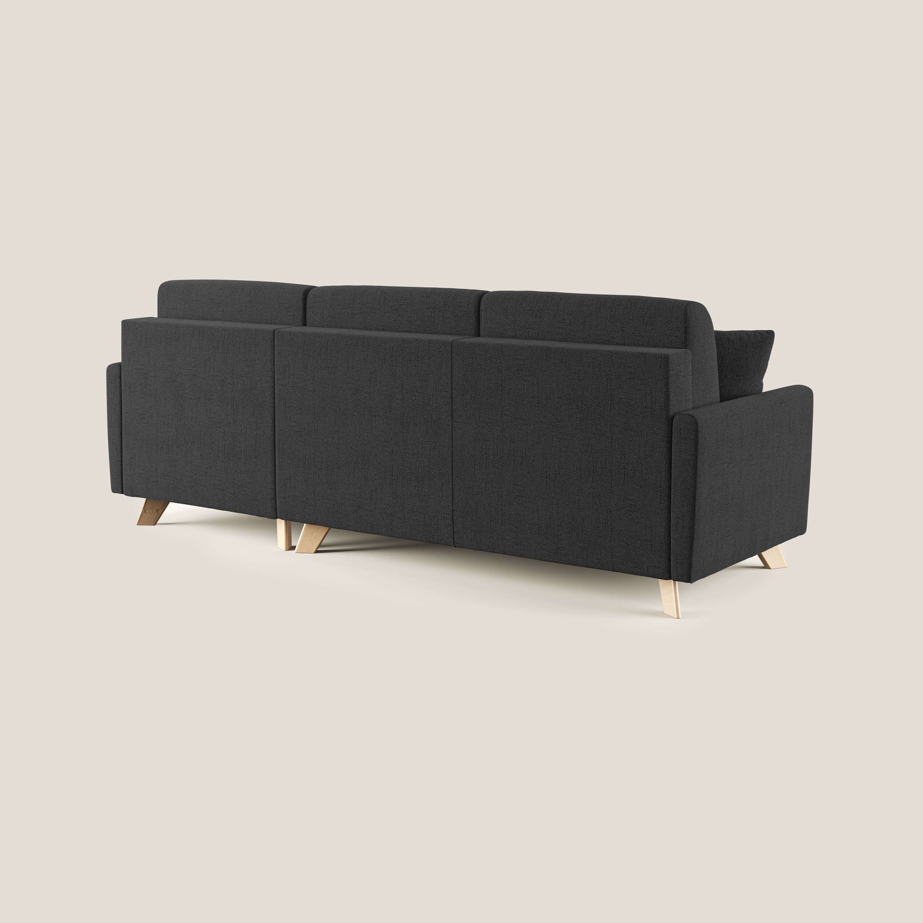 Edgar canapé d'angle convertible en tissu FELIS imperméable T03 anthracite - Image 4