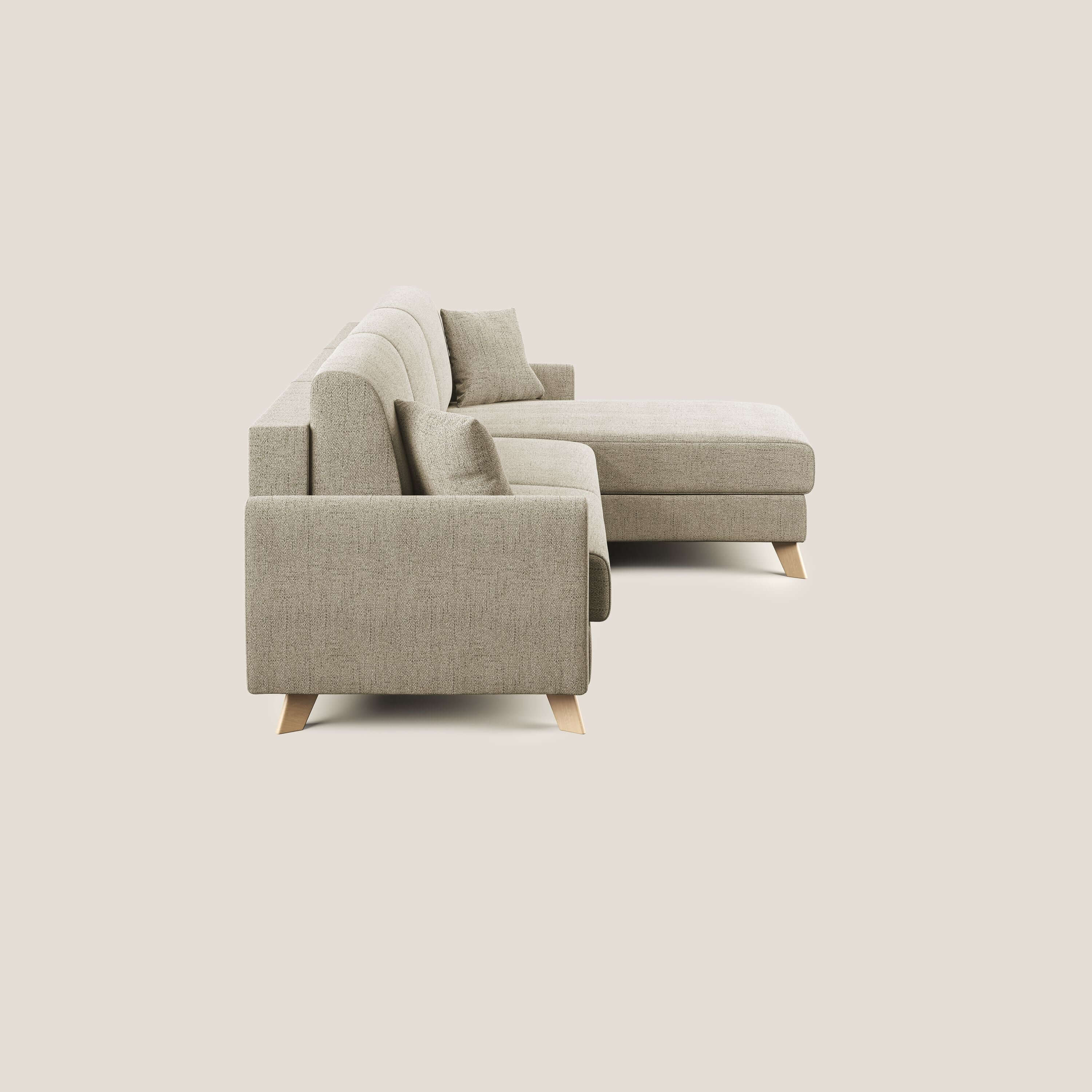 Edgar canapé d'angle convertible en tissu FELIS imperméable T03 beige - Image 3