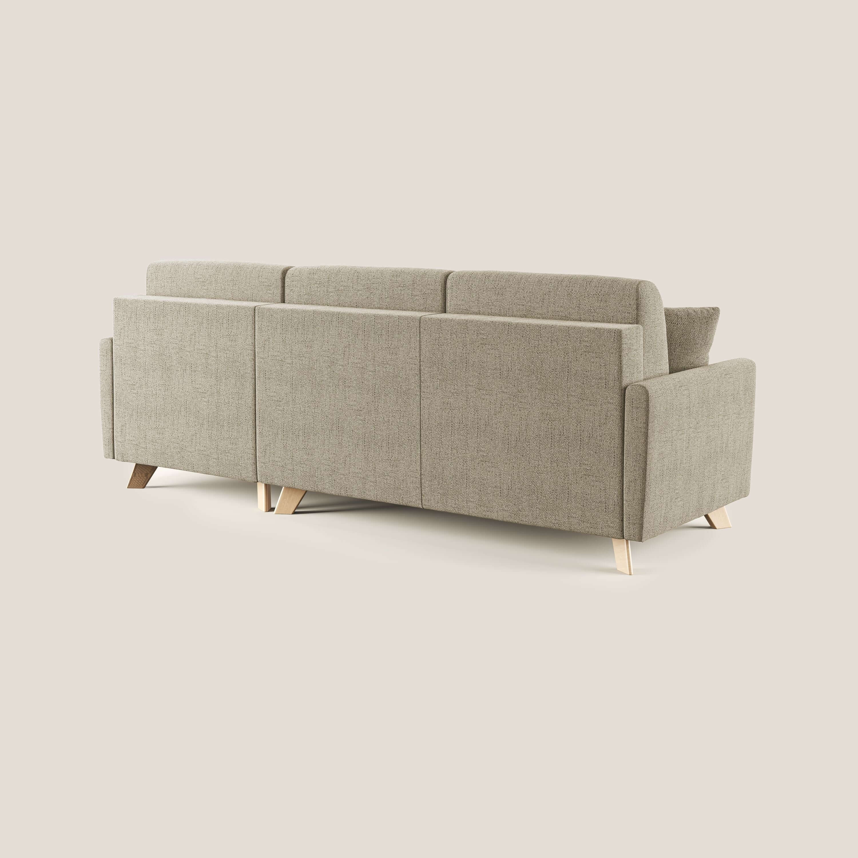 Edgar canapé d'angle convertible en tissu FELIS imperméable T03 beige - Image 4