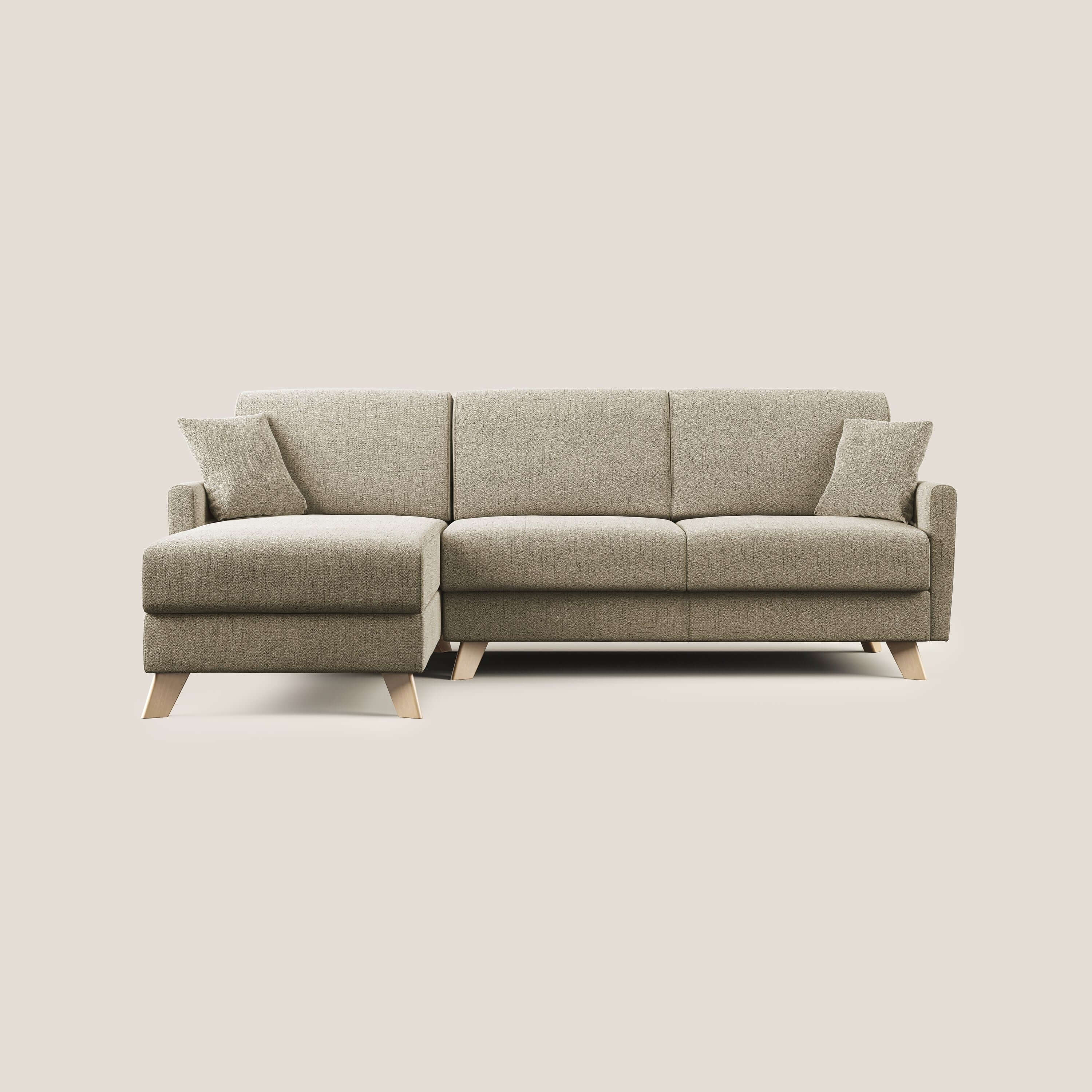 Edgar canapé d'angle convertible en tissu FELIS imperméable T03 beige - Image 8