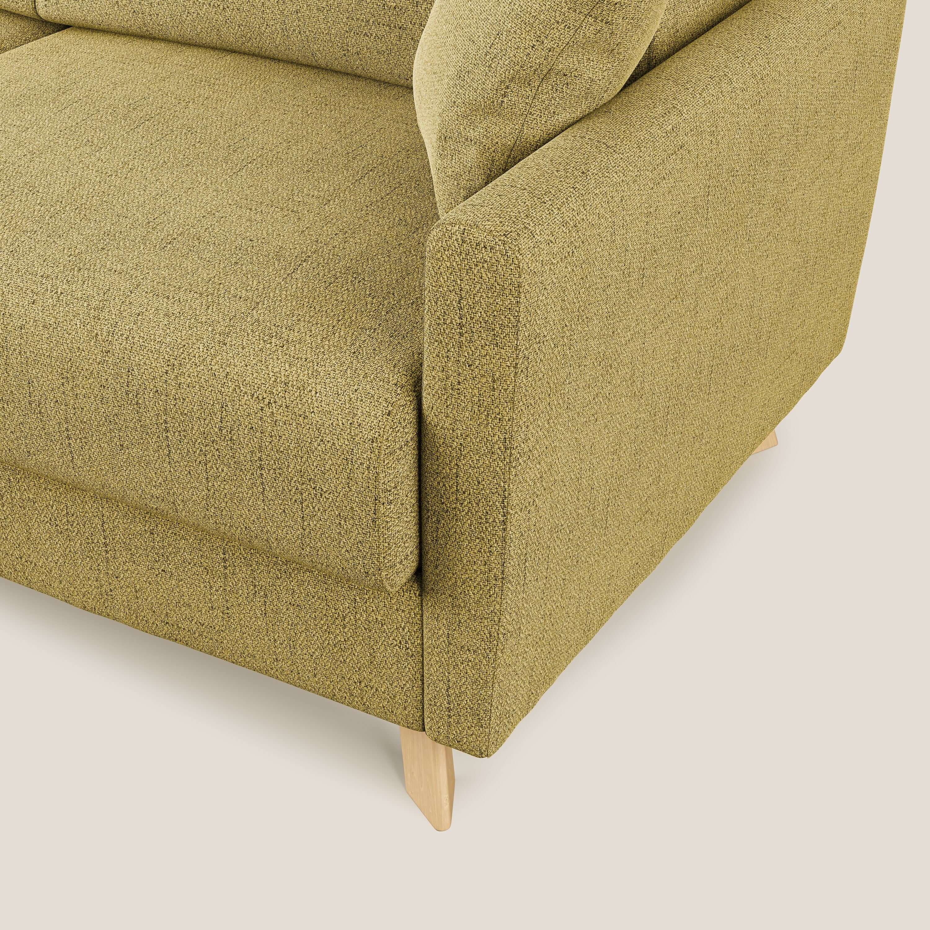 Edgar canapé d'angle convertible en tissu FELIS imperméable T03 jaune - Image 5