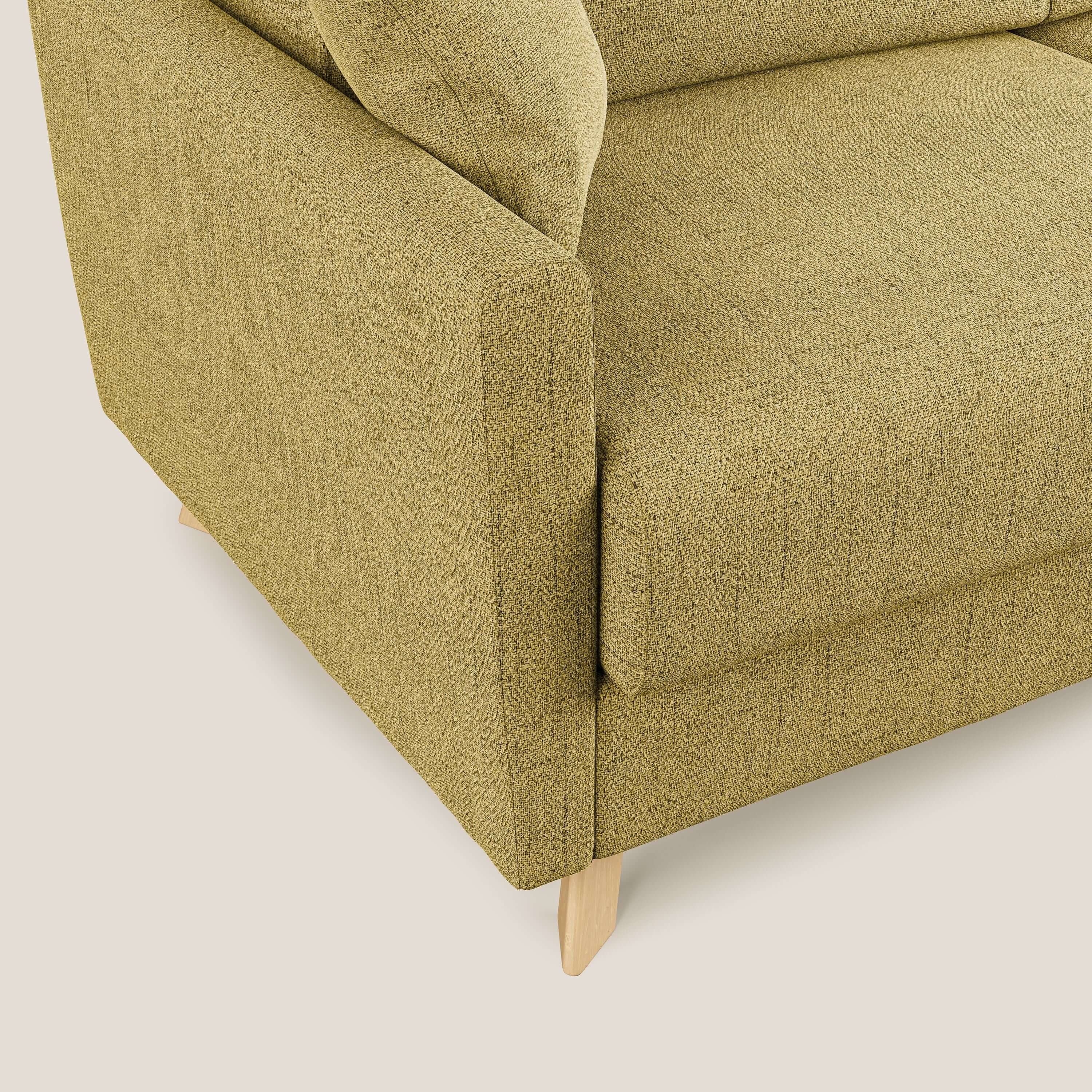 Edgar canapé d'angle convertible en tissu FELIS imperméable T03 jaune - Image 5