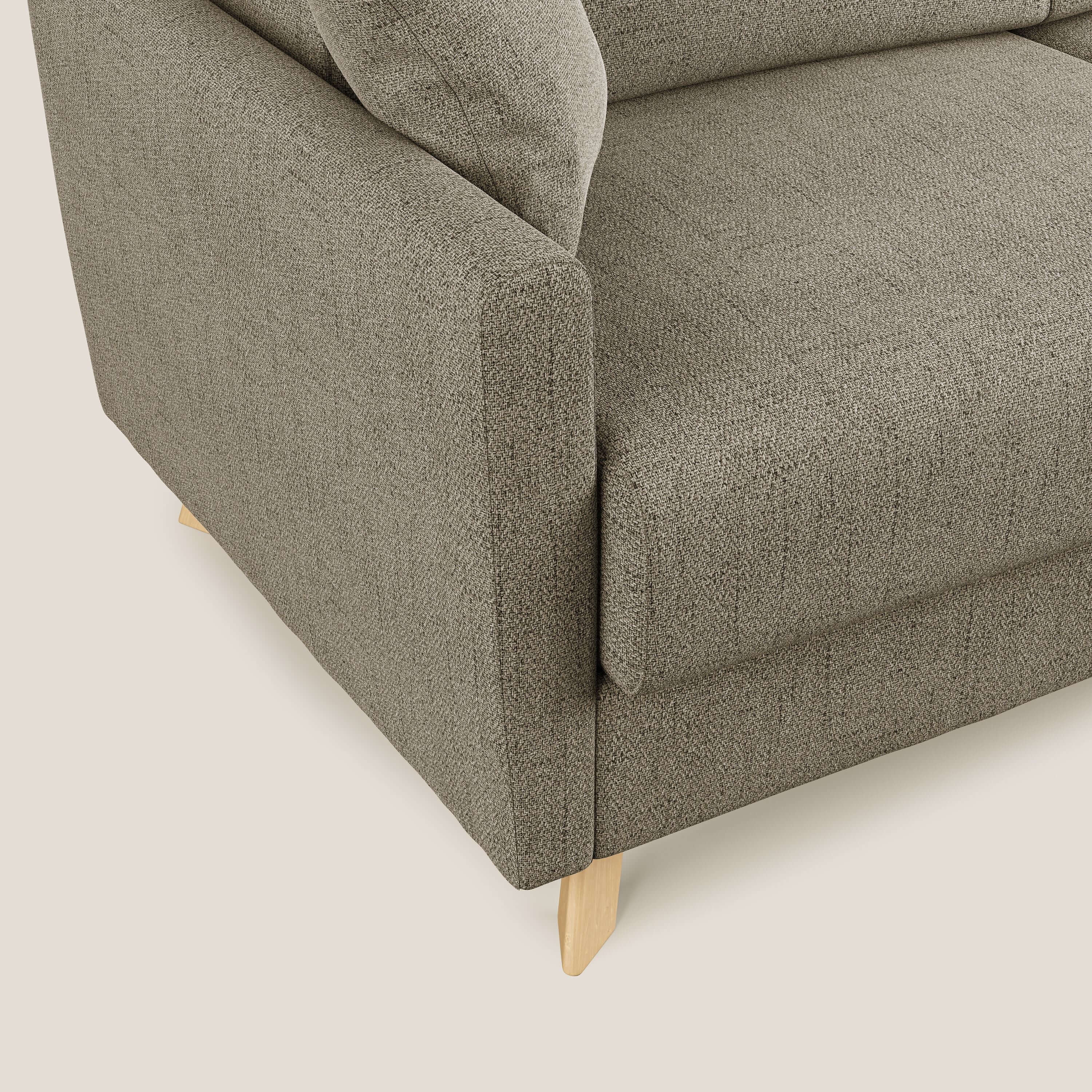 Edgar canapé d'angle convertible en tissu FELIS imperméable T03 marron - Image 5
