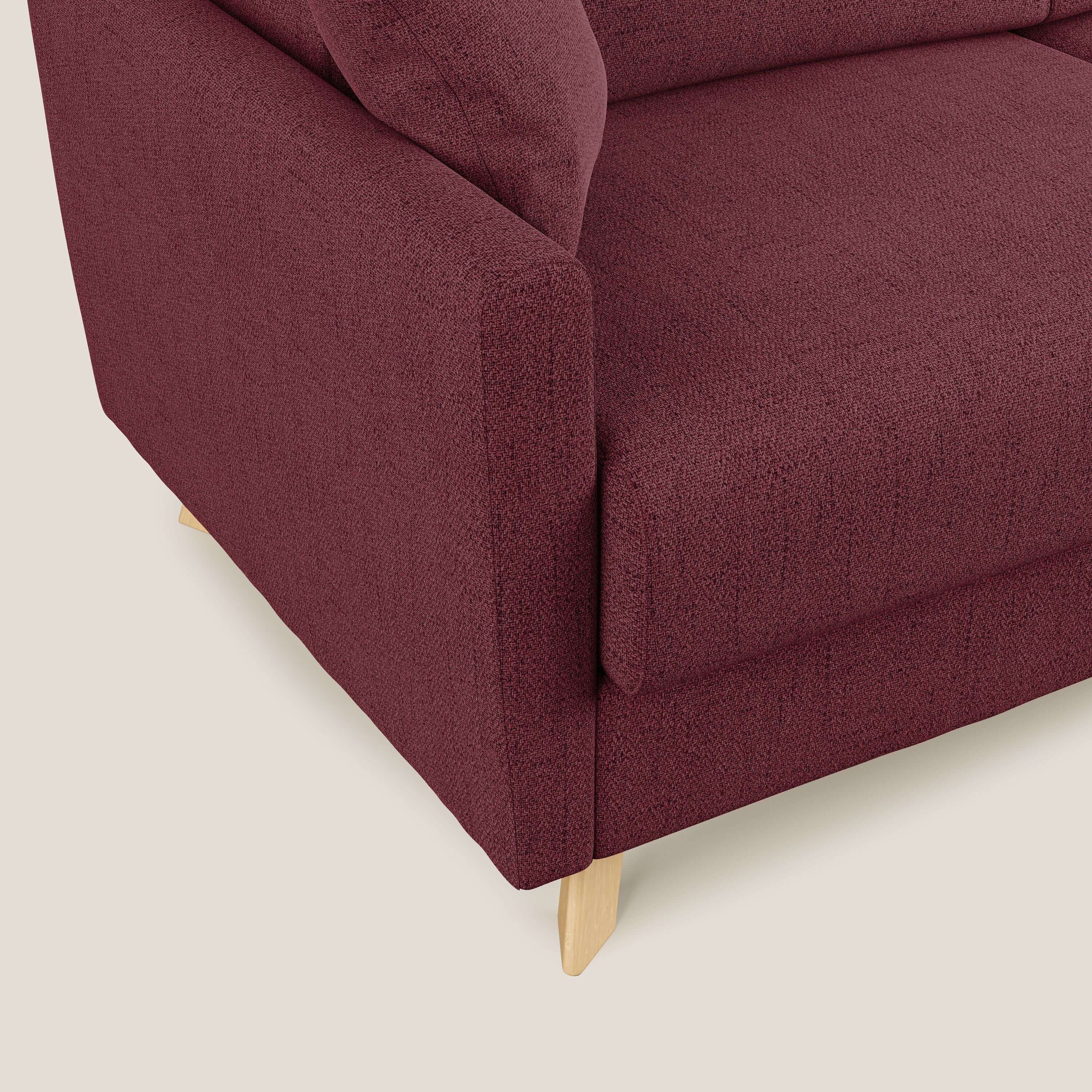 Edgar canapé d'angle convertible en tissu FELIS imperméable T03 rouge - Image 5