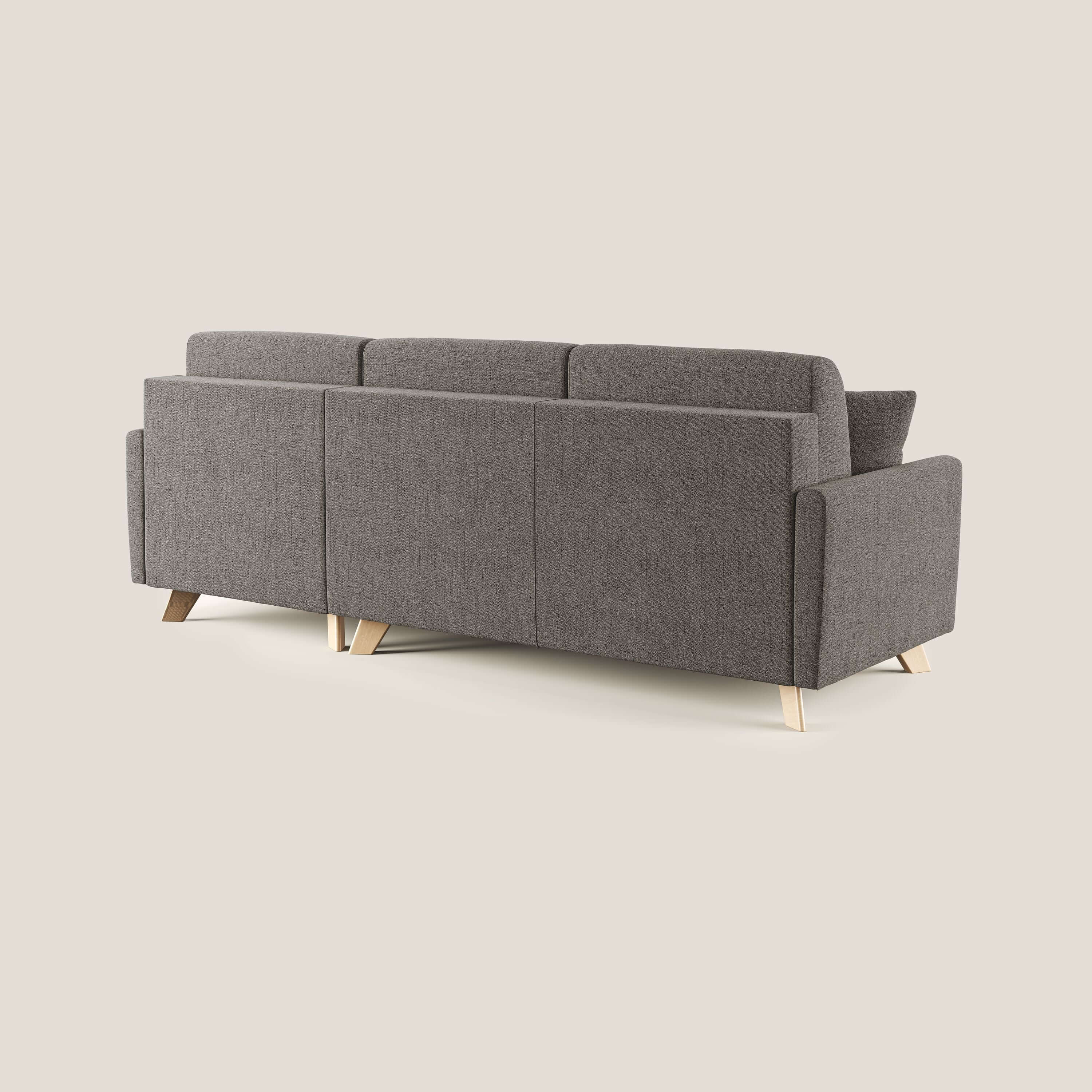 Edgar canapé d'angle convertible en tissu FELIS imperméable T03 taupe - Image 4