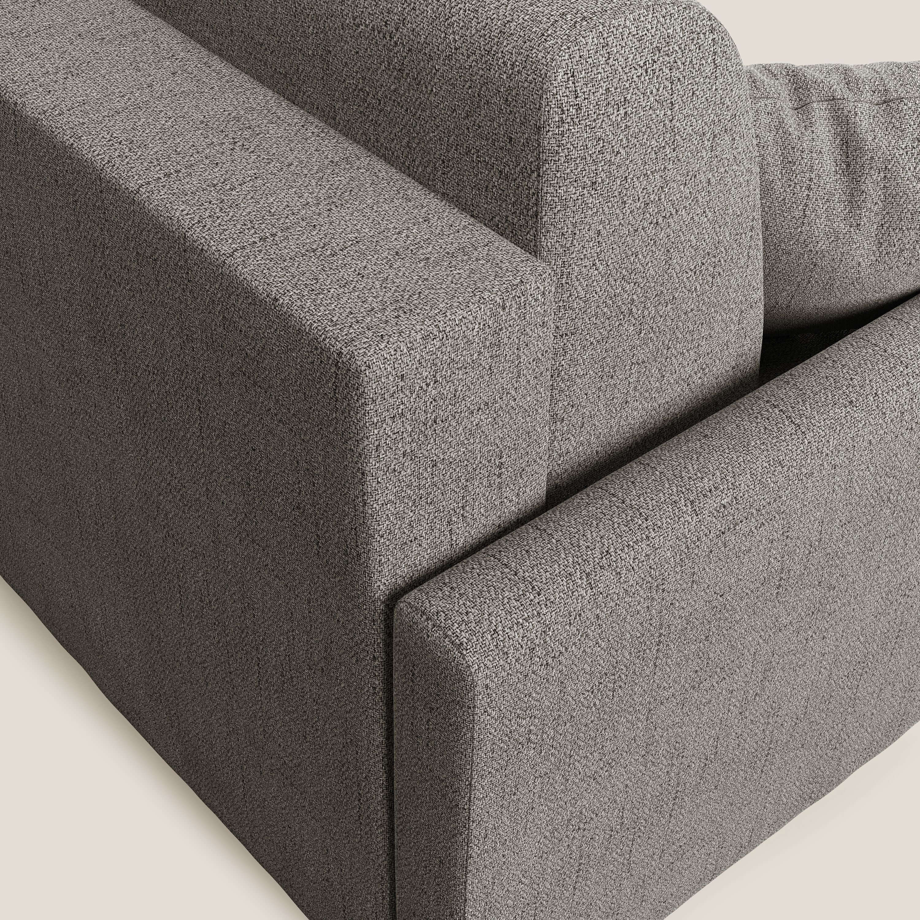 Edgar canapé d'angle convertible en tissu FELIS imperméable T03 taupe - Image 6