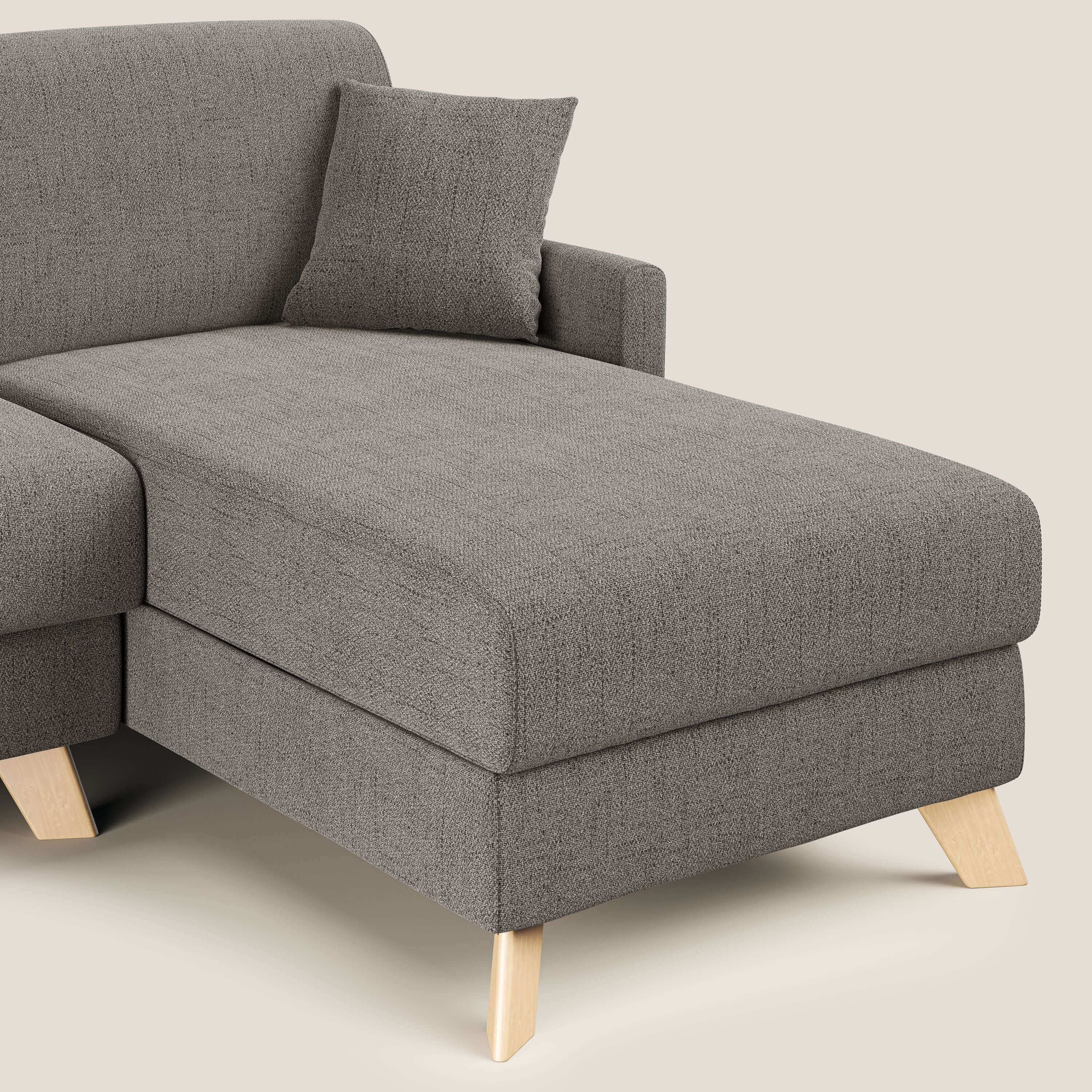 Edgar canapé d'angle convertible en tissu FELIS imperméable T03 taupe - Image 7