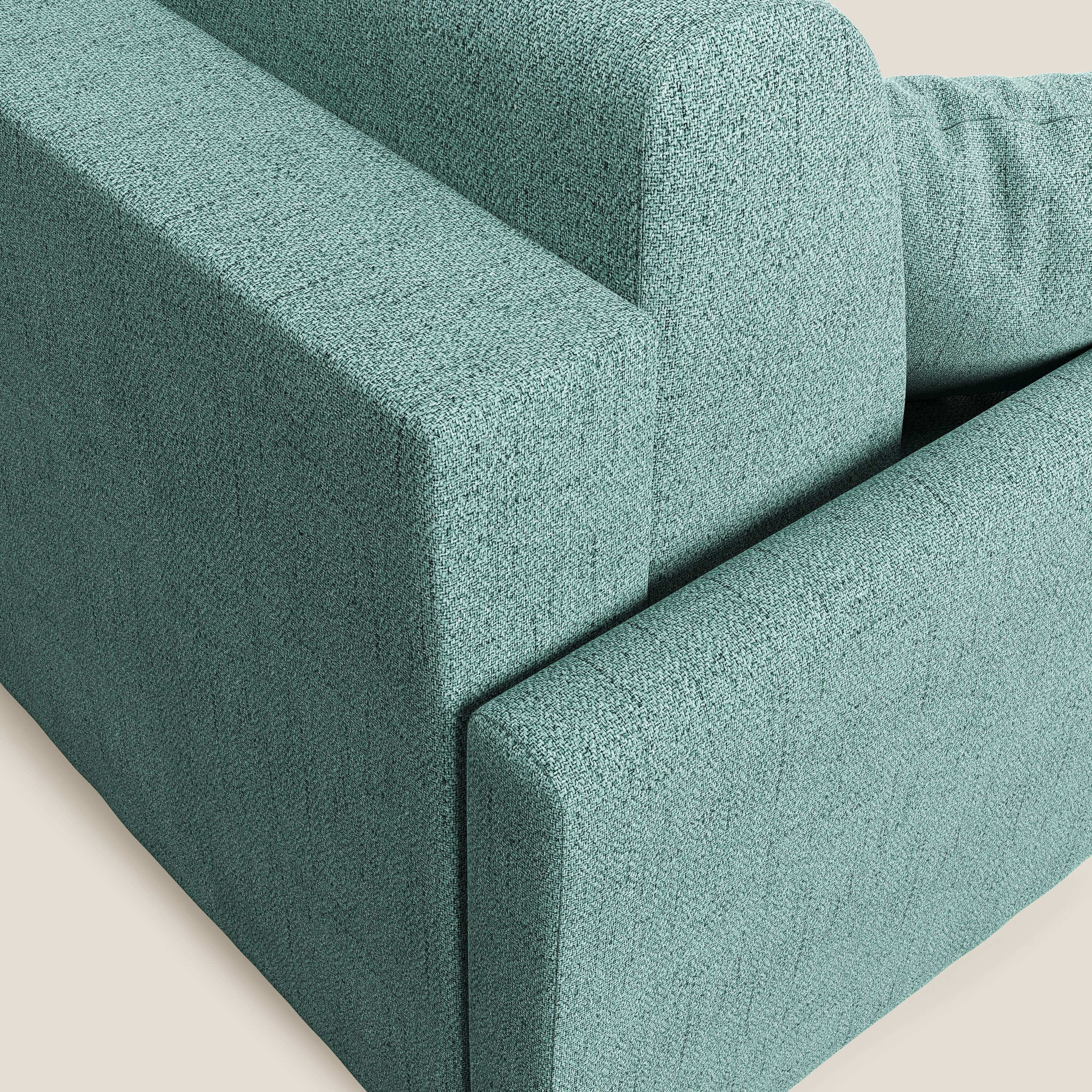 Edgar canapé d'angle convertible en tissu FELIS imperméable T03 vert d'eau - Image 6