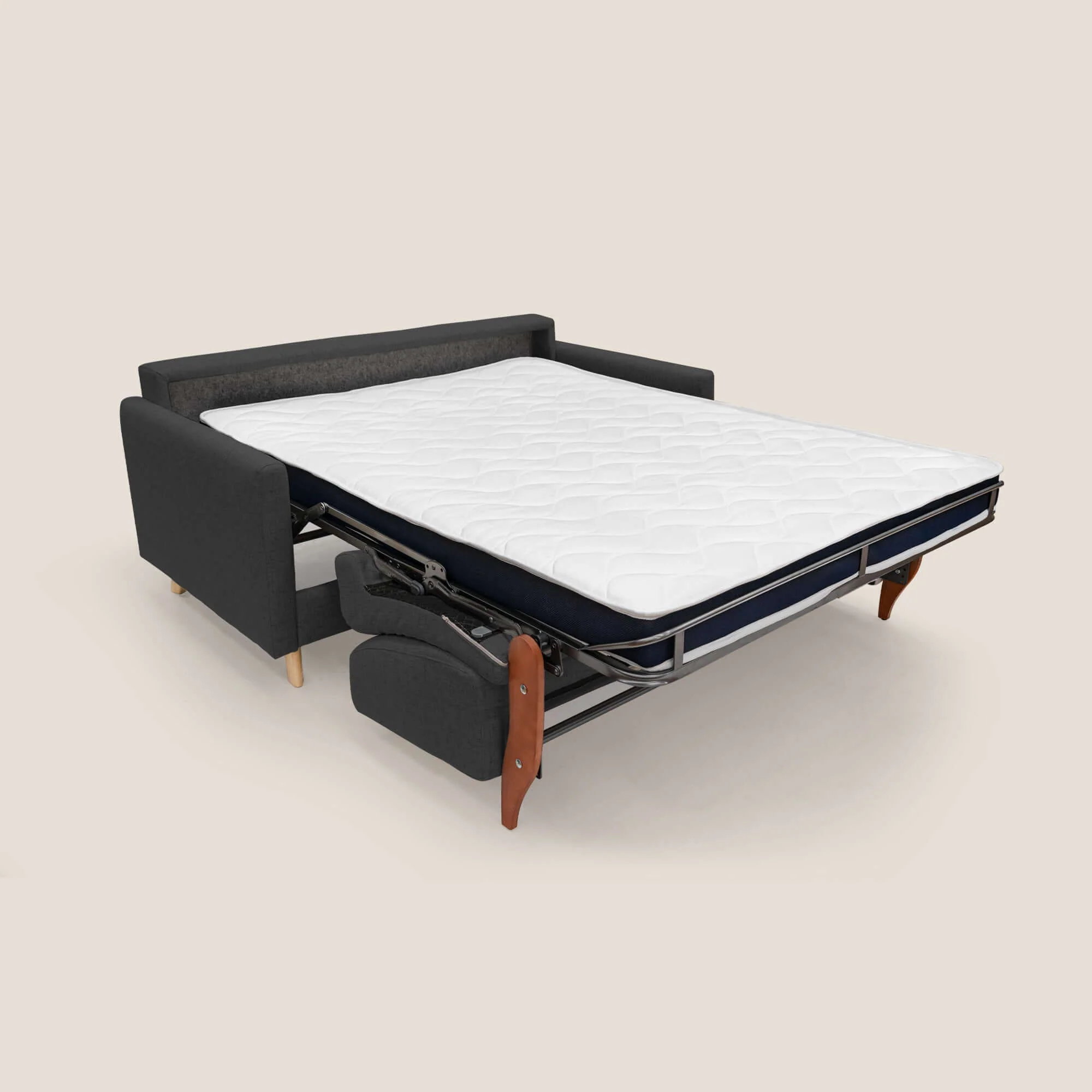 Edgar canapé convertible en tissu FELIS imperméable T03 anthracite - Image 10