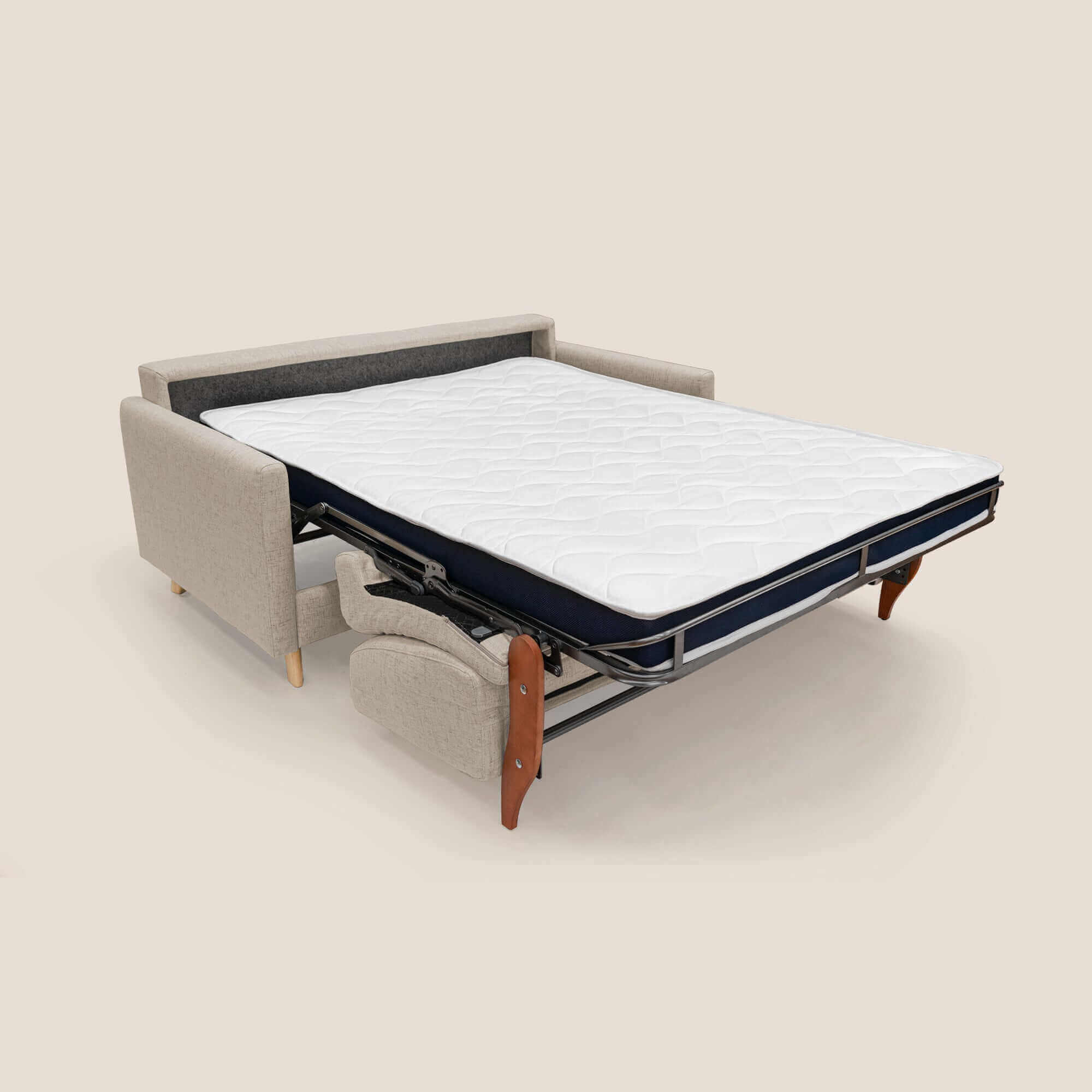 Edgar canapé convertible en tissu FELIS imperméable T03 beige - Image 10