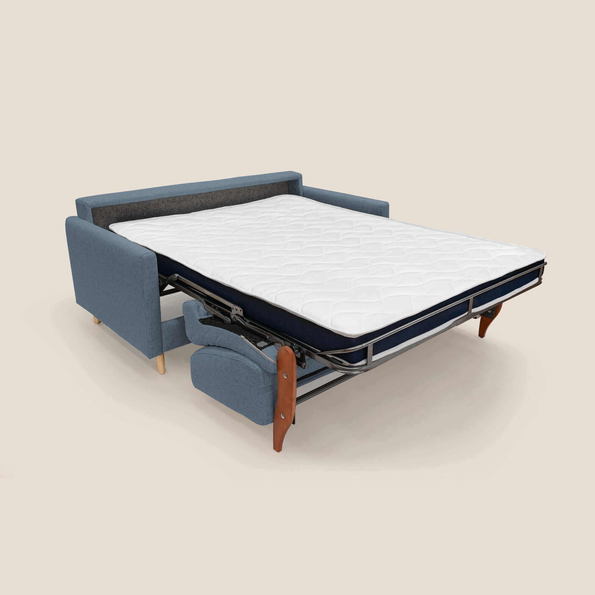 Edgar canapé convertible en tissu FELIS imperméable T03 bleu - Image 10