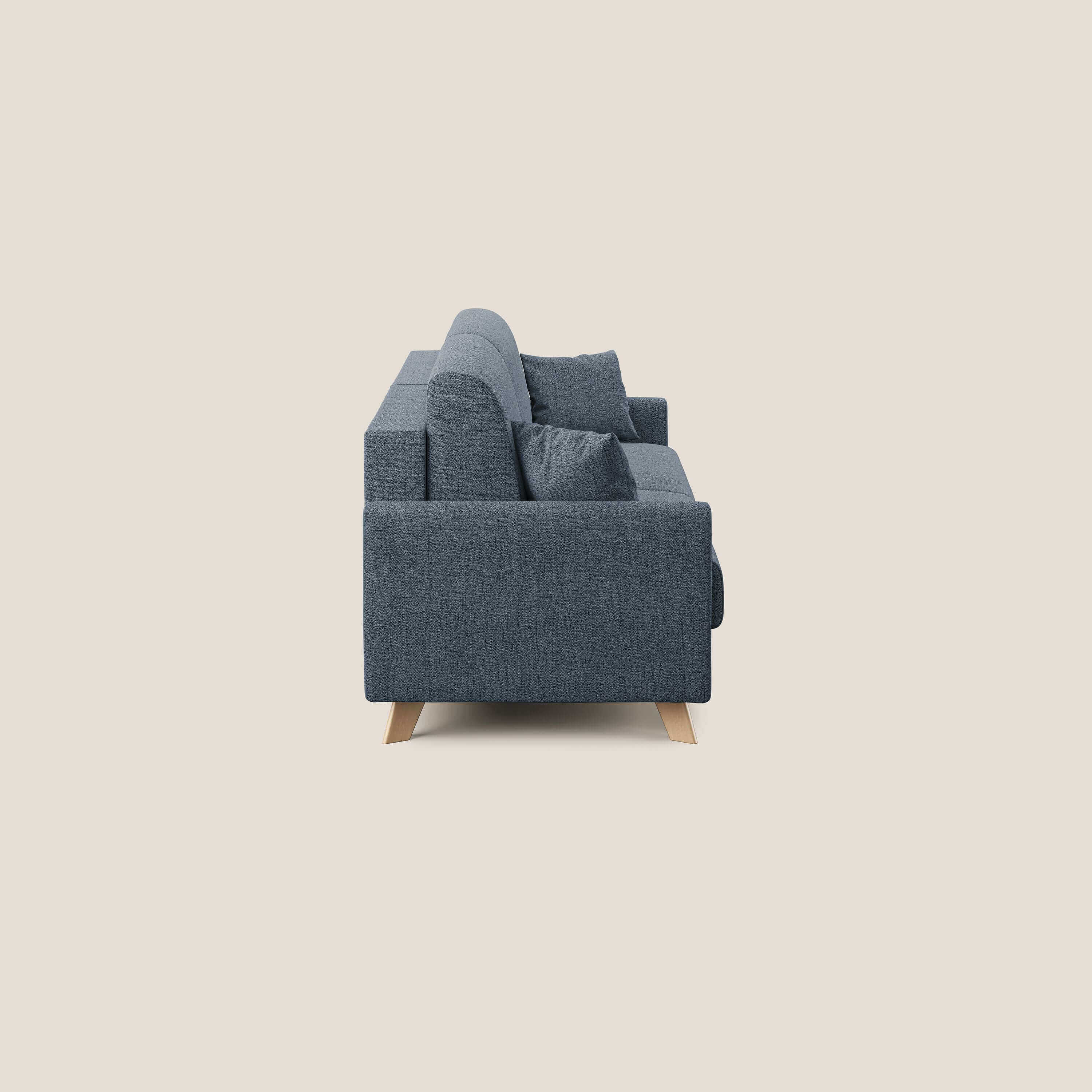 Edgar canapé convertible en tissu FELIS imperméable T03 bleu - Image 8