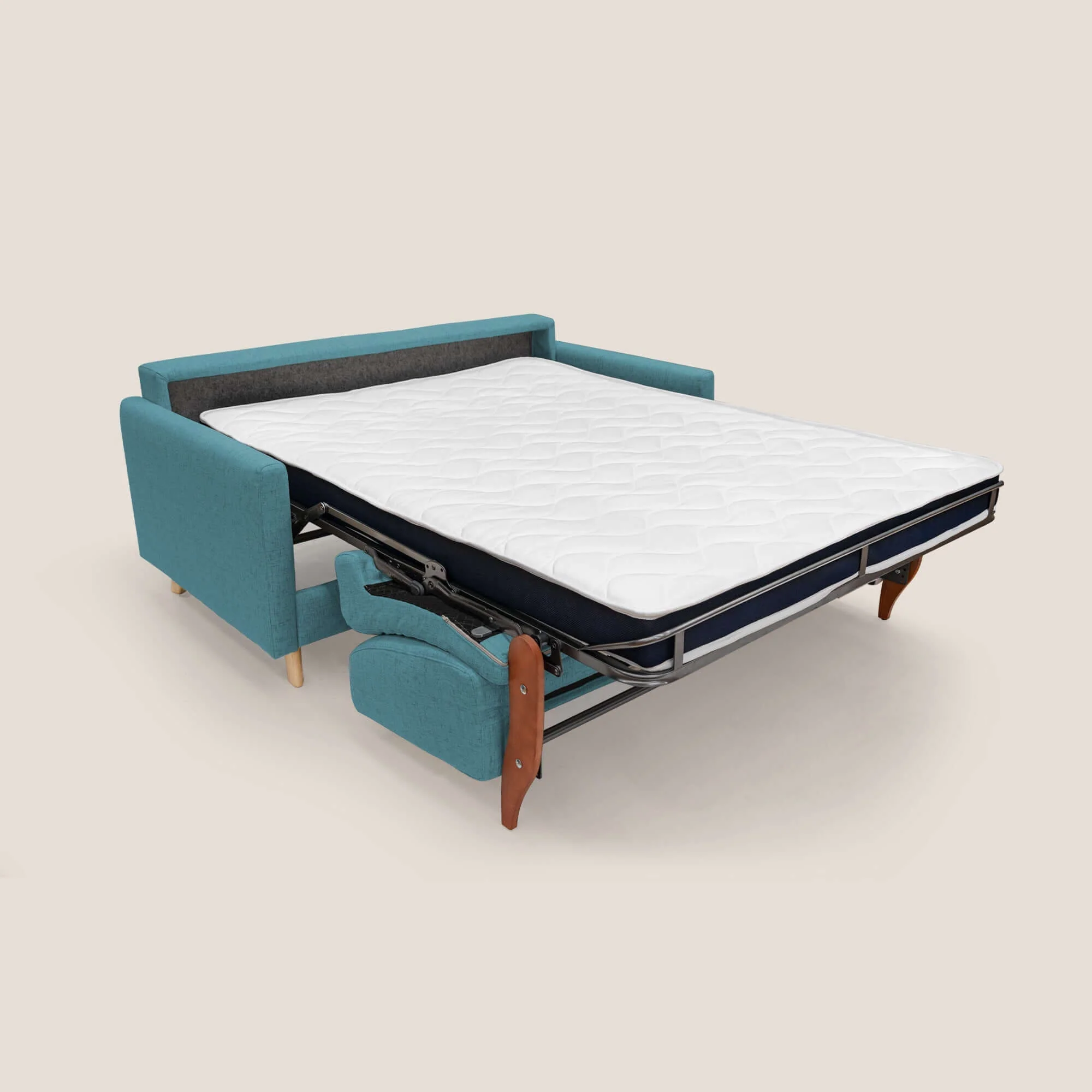 Edgar canapé convertible en tissu FELIS imperméable T03 bleu ciel - Image 10