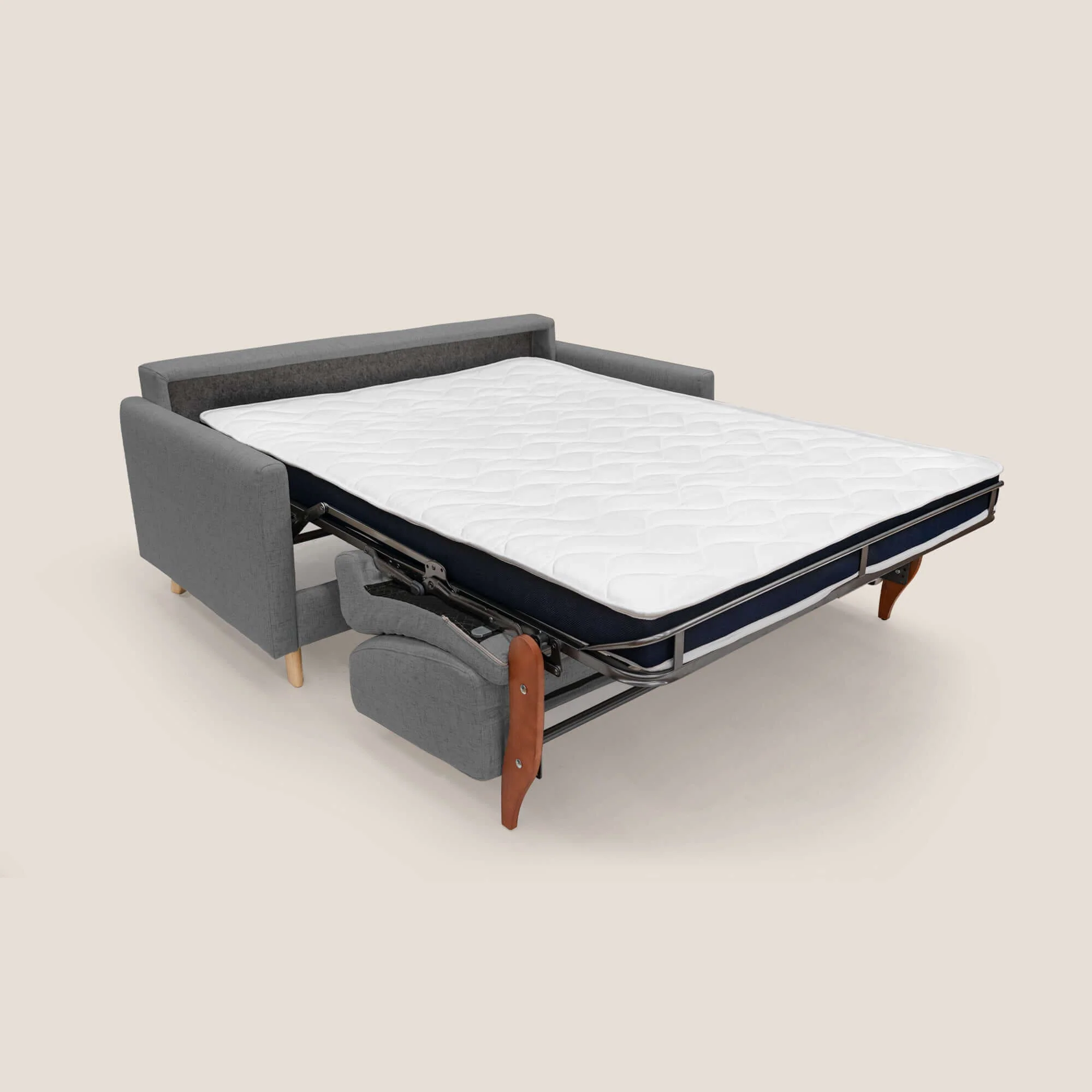 Edgar canapé convertible en tissu FELIS imperméable T03 gris - Image 10