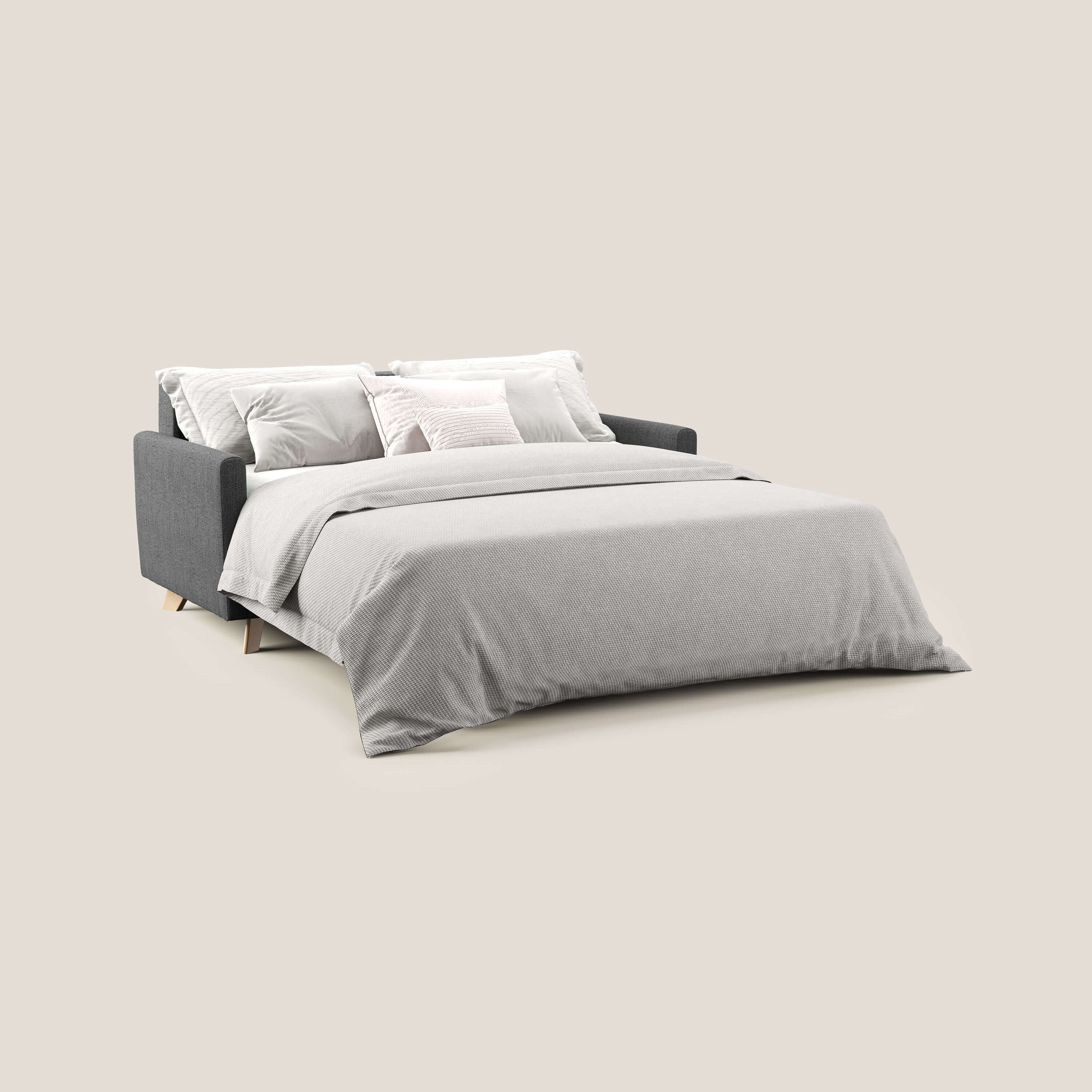 Edgar canapé convertible en tissu FELIS imperméable T03 gris - Image 2