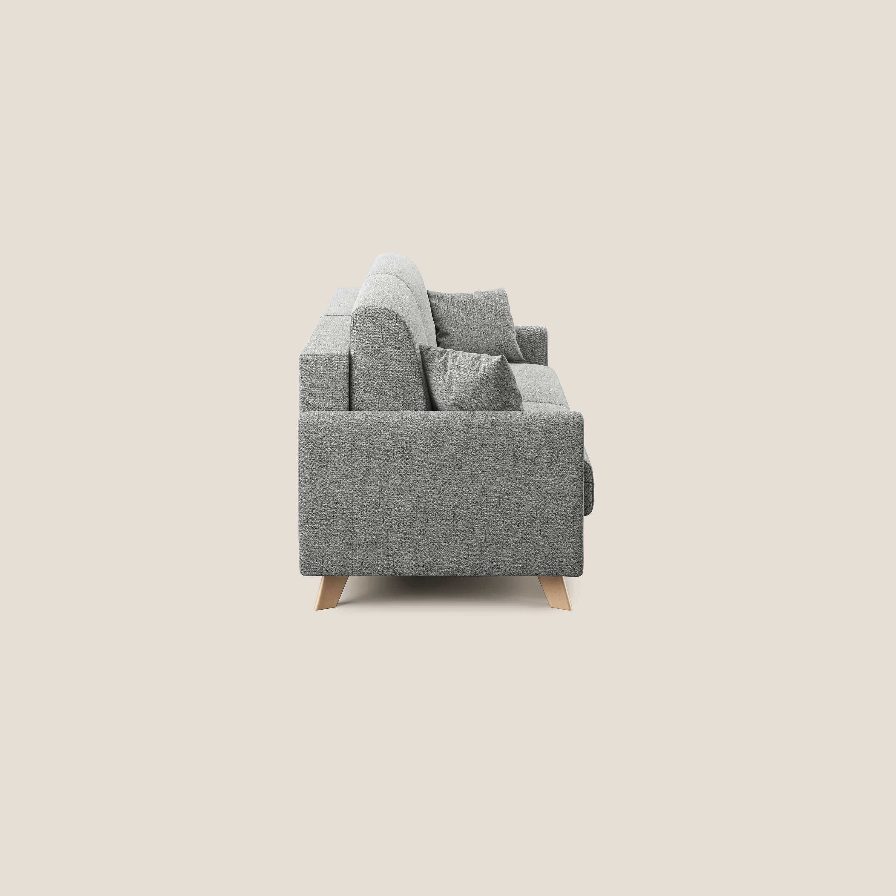Edgar canapé convertible en tissu FELIS imperméable T03 gris clair - Image 4