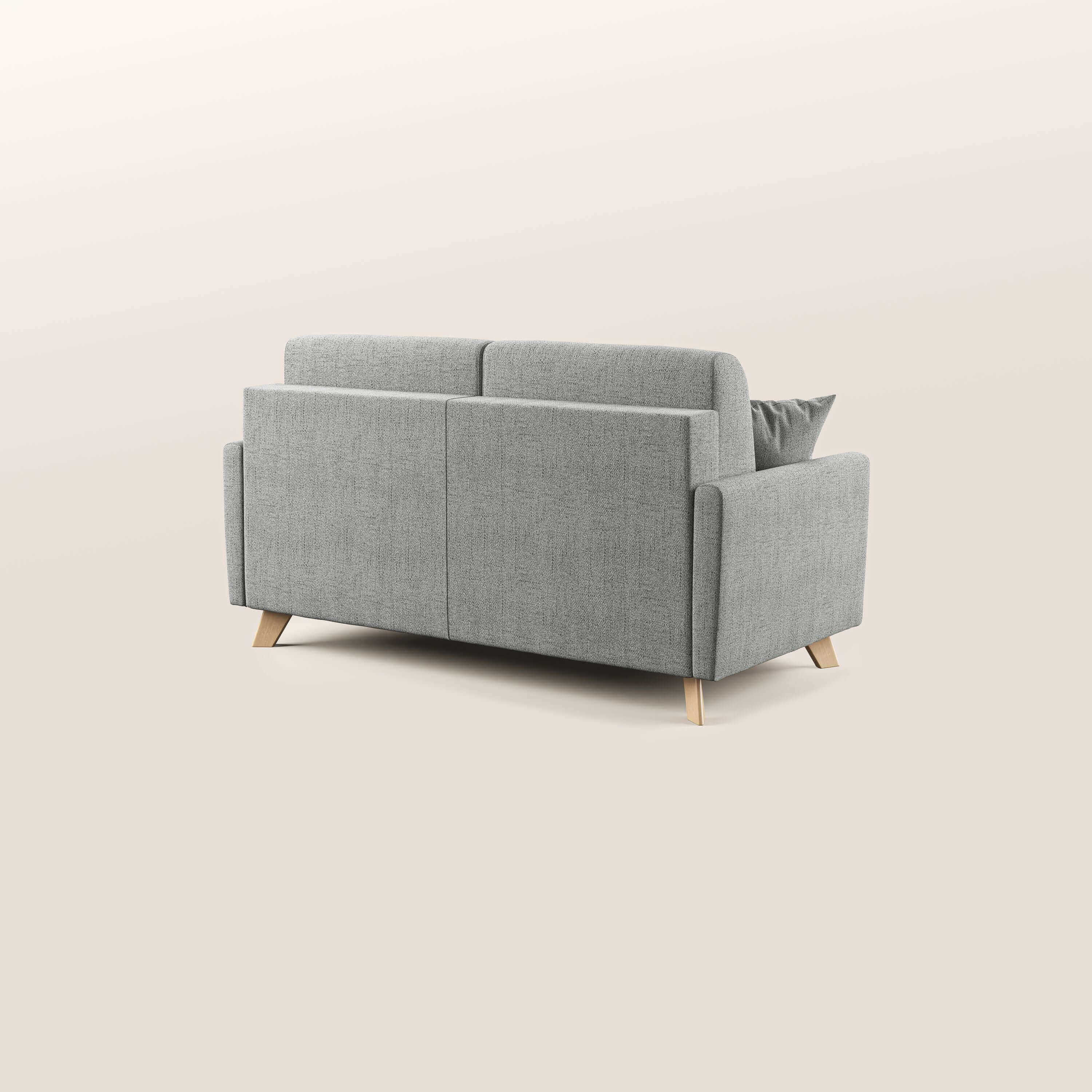Edgar canapé convertible en tissu FELIS imperméable T03 gris clair - Image 5