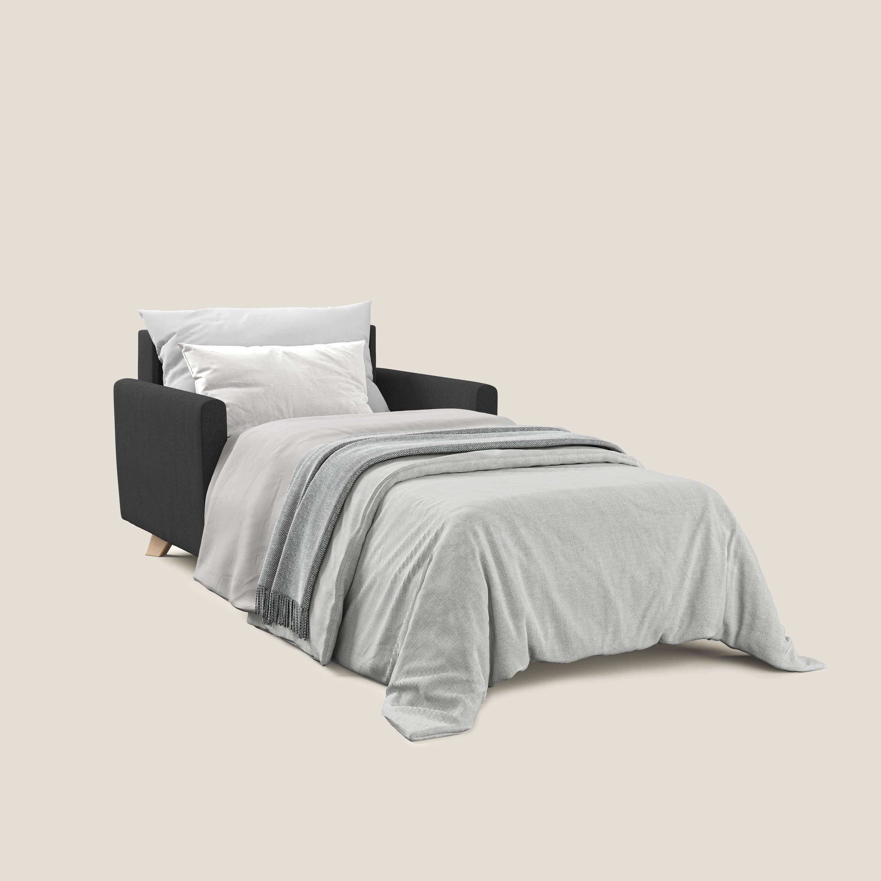Edgar fauteuil convertible en tissu FELIS imperméable T03 anthracite - Image 2