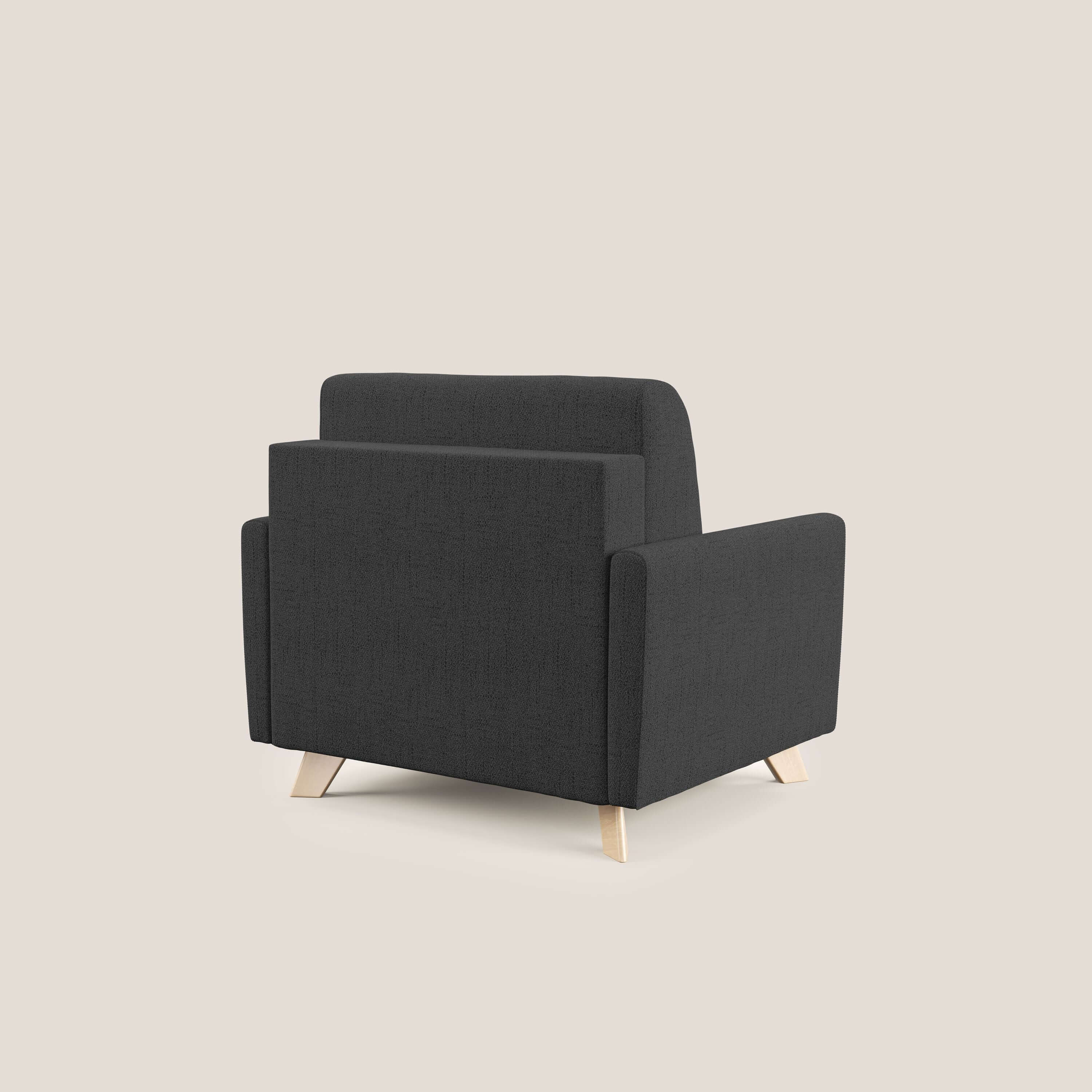 Edgar fauteuil convertible en tissu FELIS imperméable T03 anthracite - Image 4