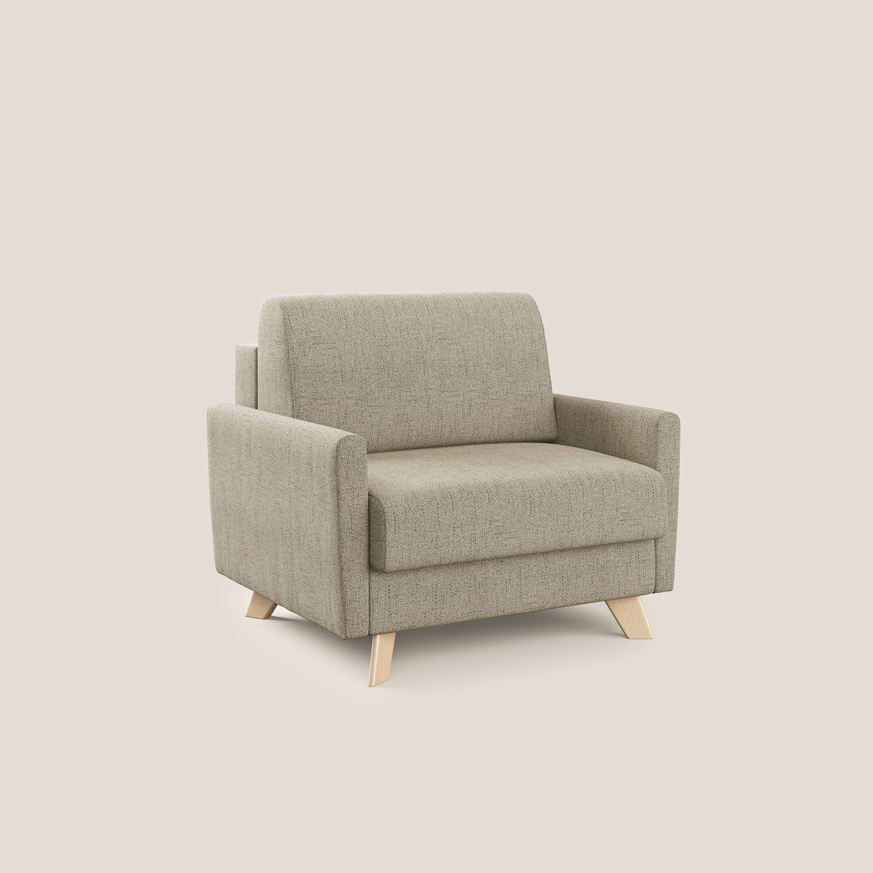 Edgar fauteuil convertible en tissu FELIS imperméable T03 beige - Image 3