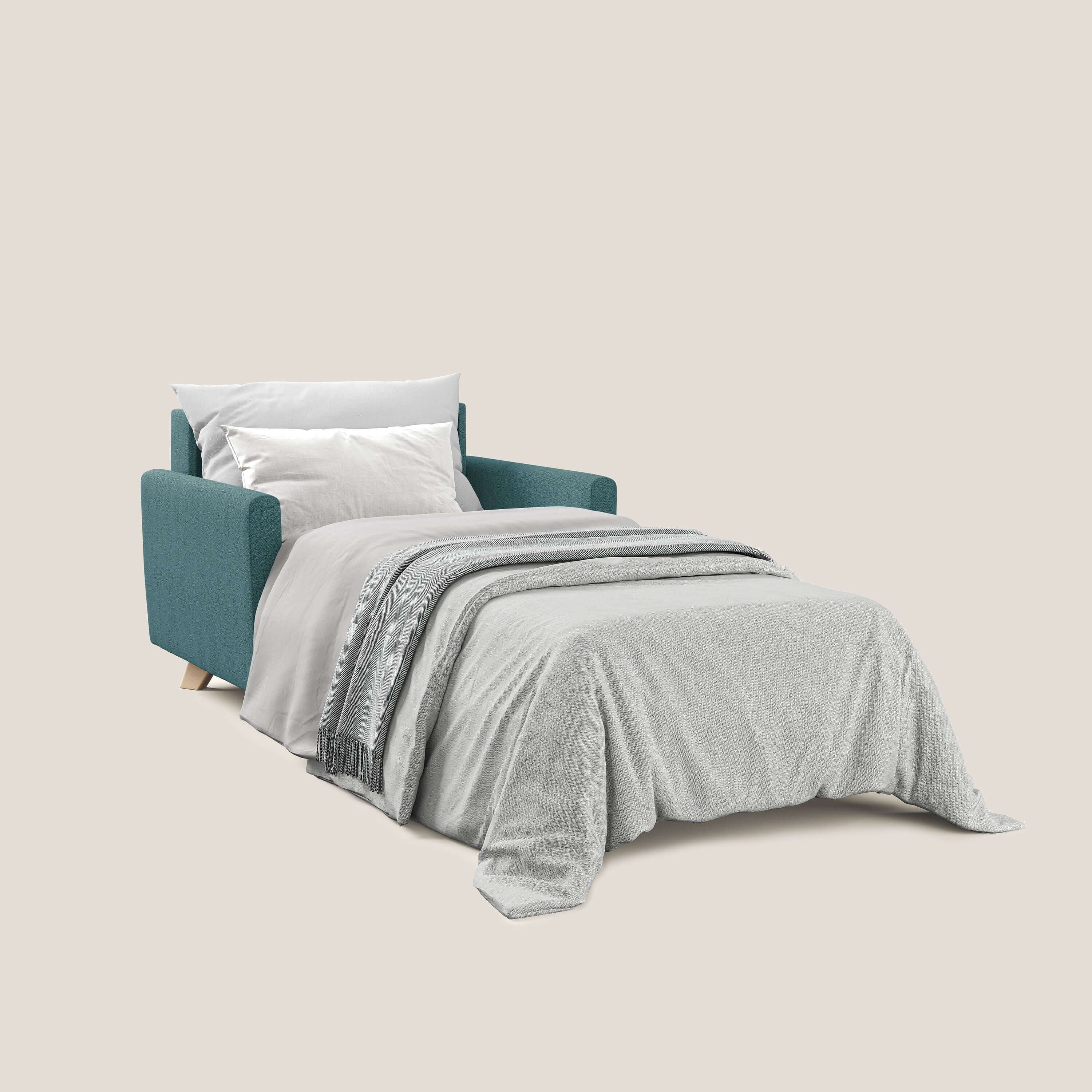 Edgar fauteuil convertible en tissu FELIS imperméable T03 bleu ciel - Image 2