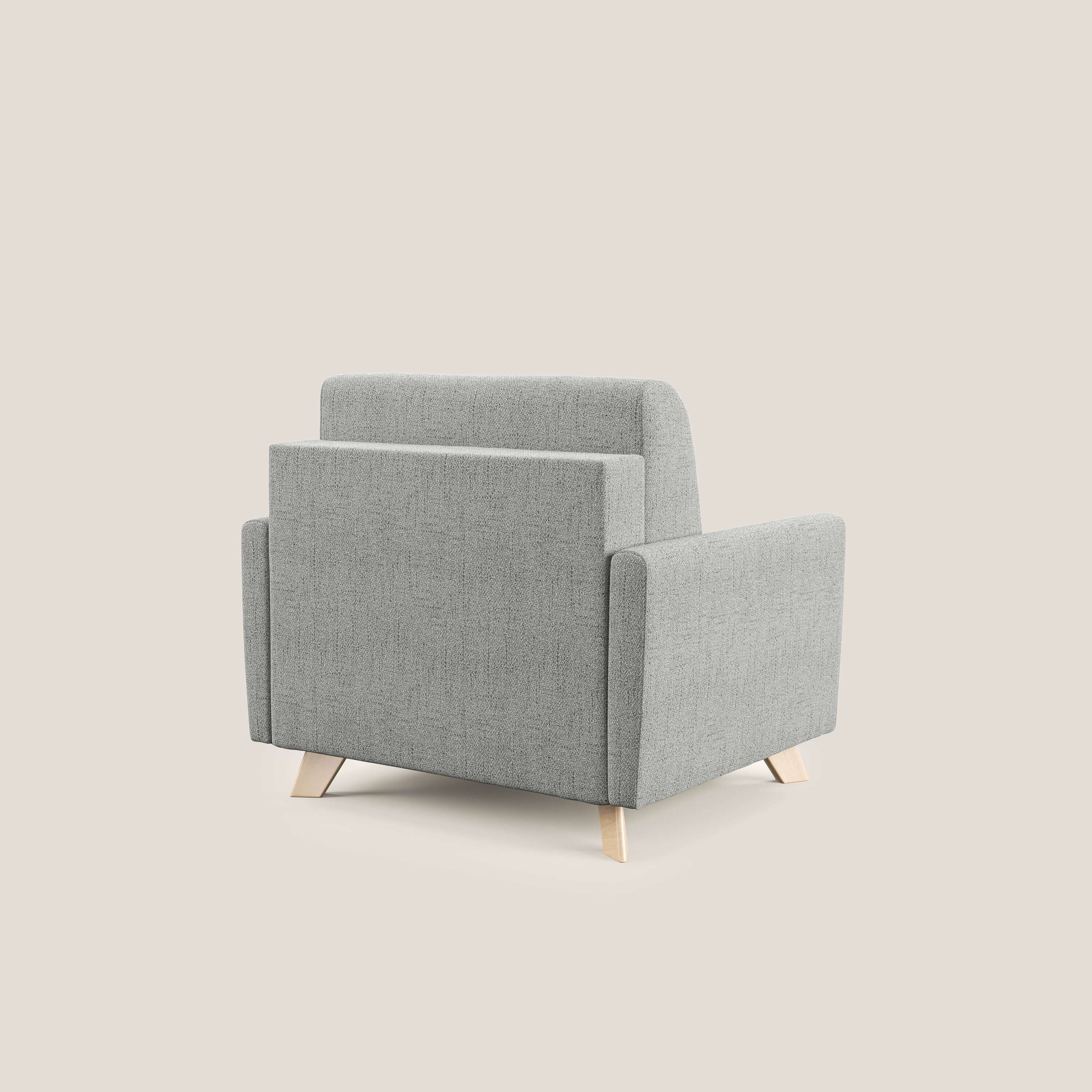 Edgar fauteuil convertible en tissu FELIS imperméable T03 gris clair - Image 4