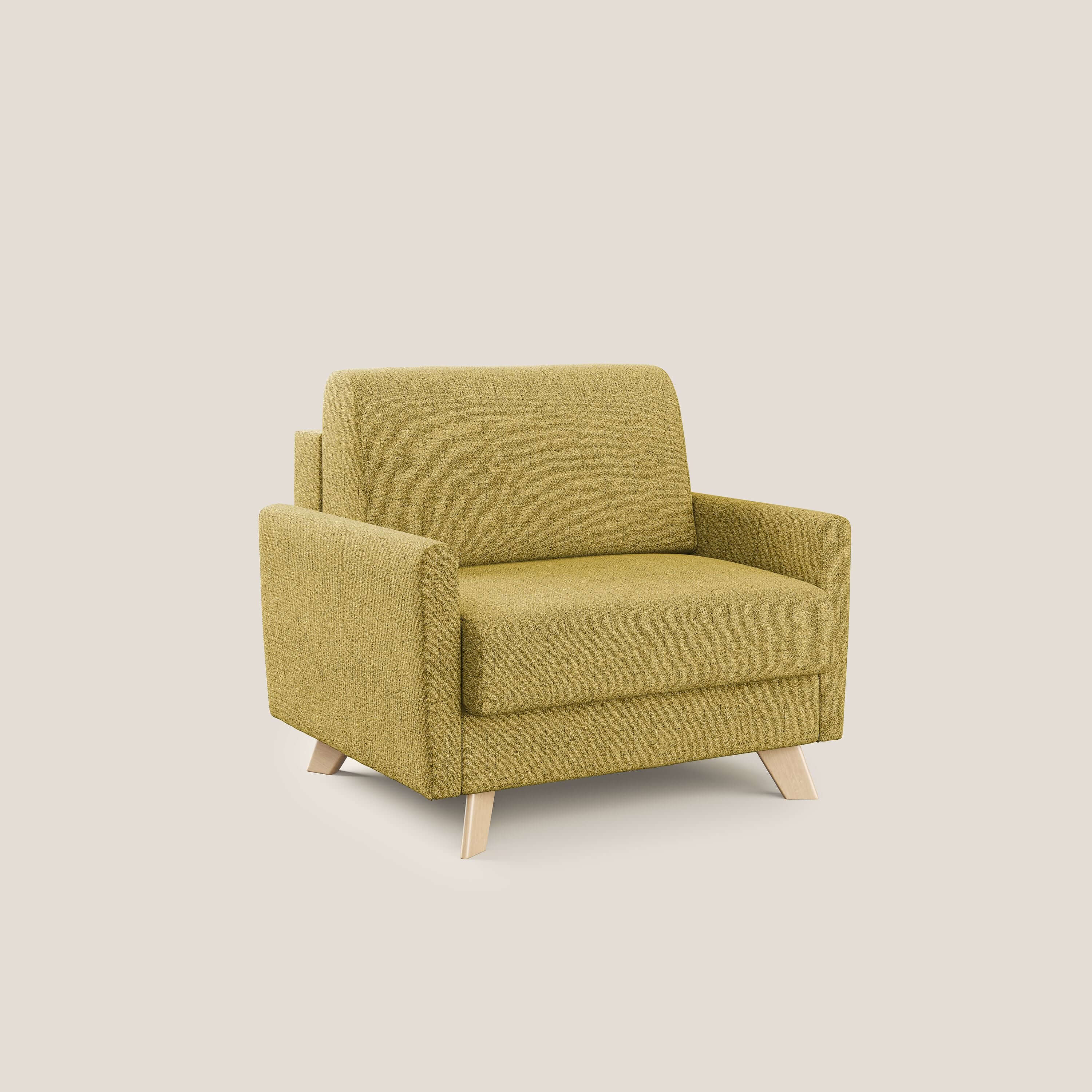 Edgar fauteuil convertible en tissu FELIS imperméable T03 jaune - Image 3