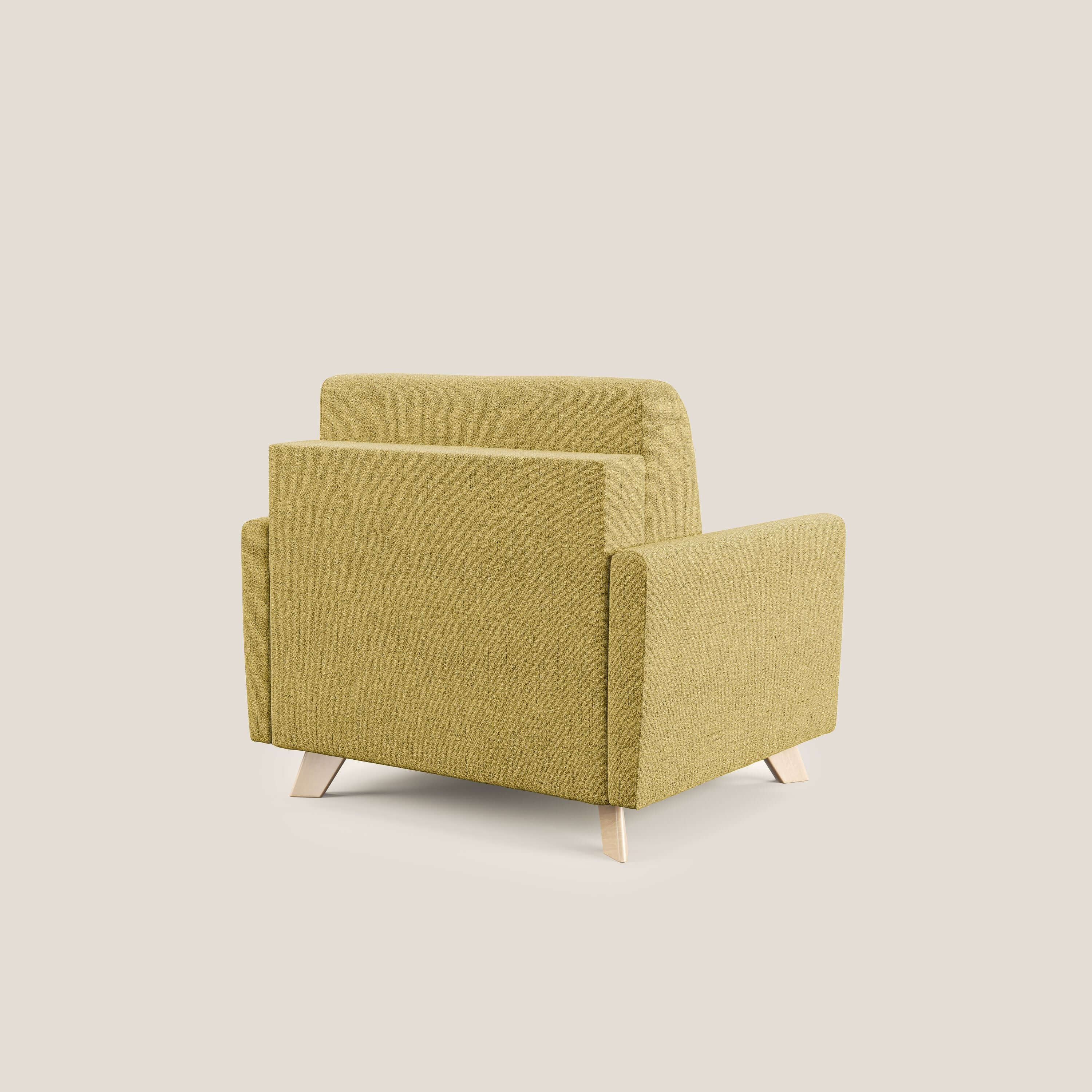 Edgar fauteuil convertible en tissu FELIS imperméable T03 jaune - Image 4